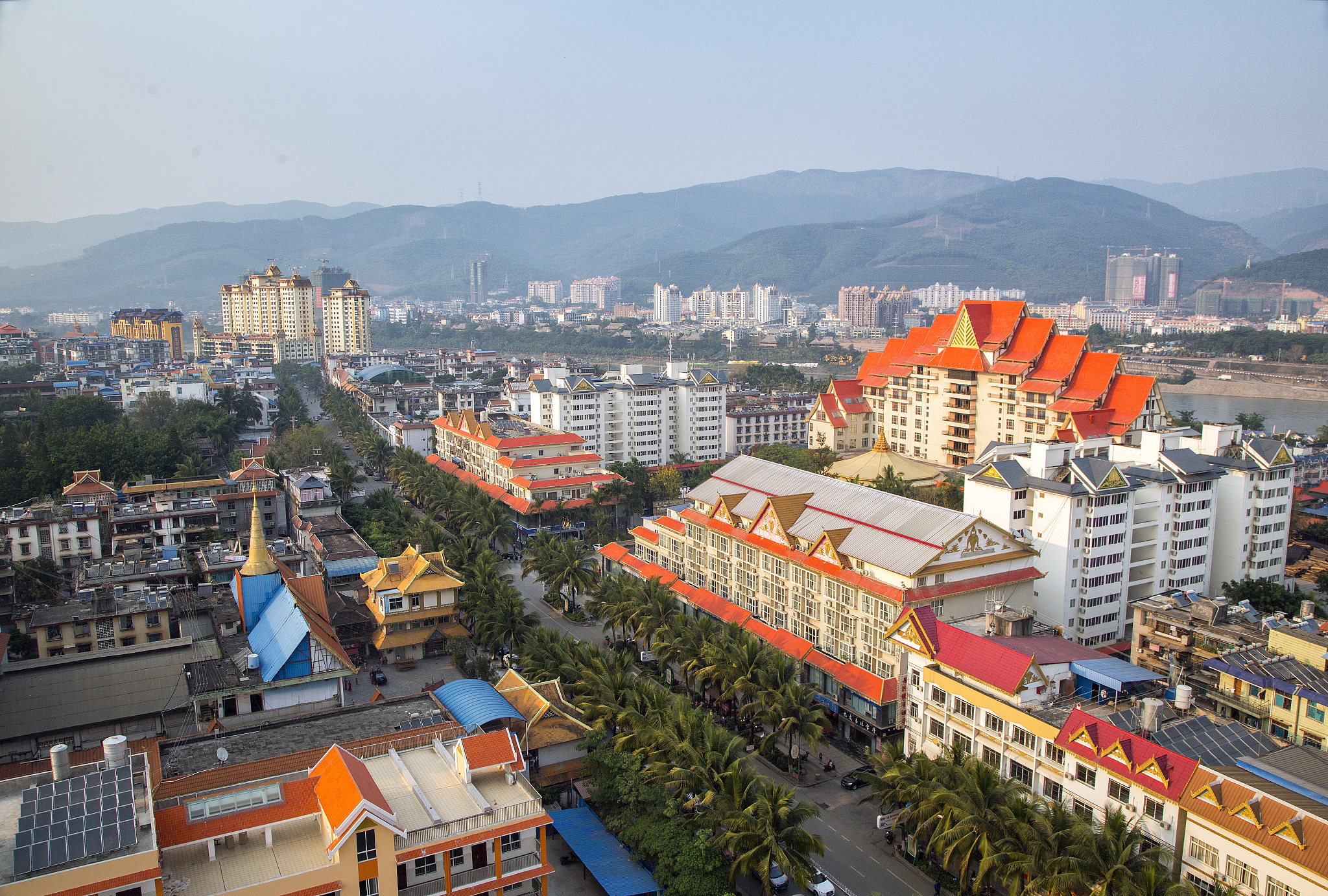the centre of xishuangbanna  (jinghong)