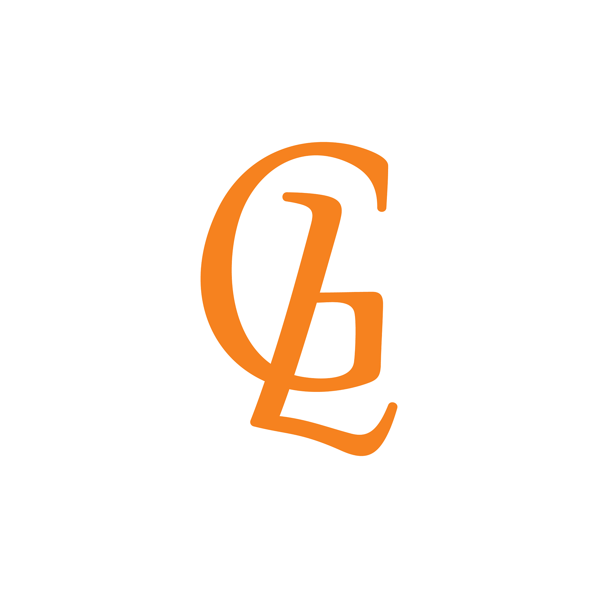 letters gl linked simple logo
