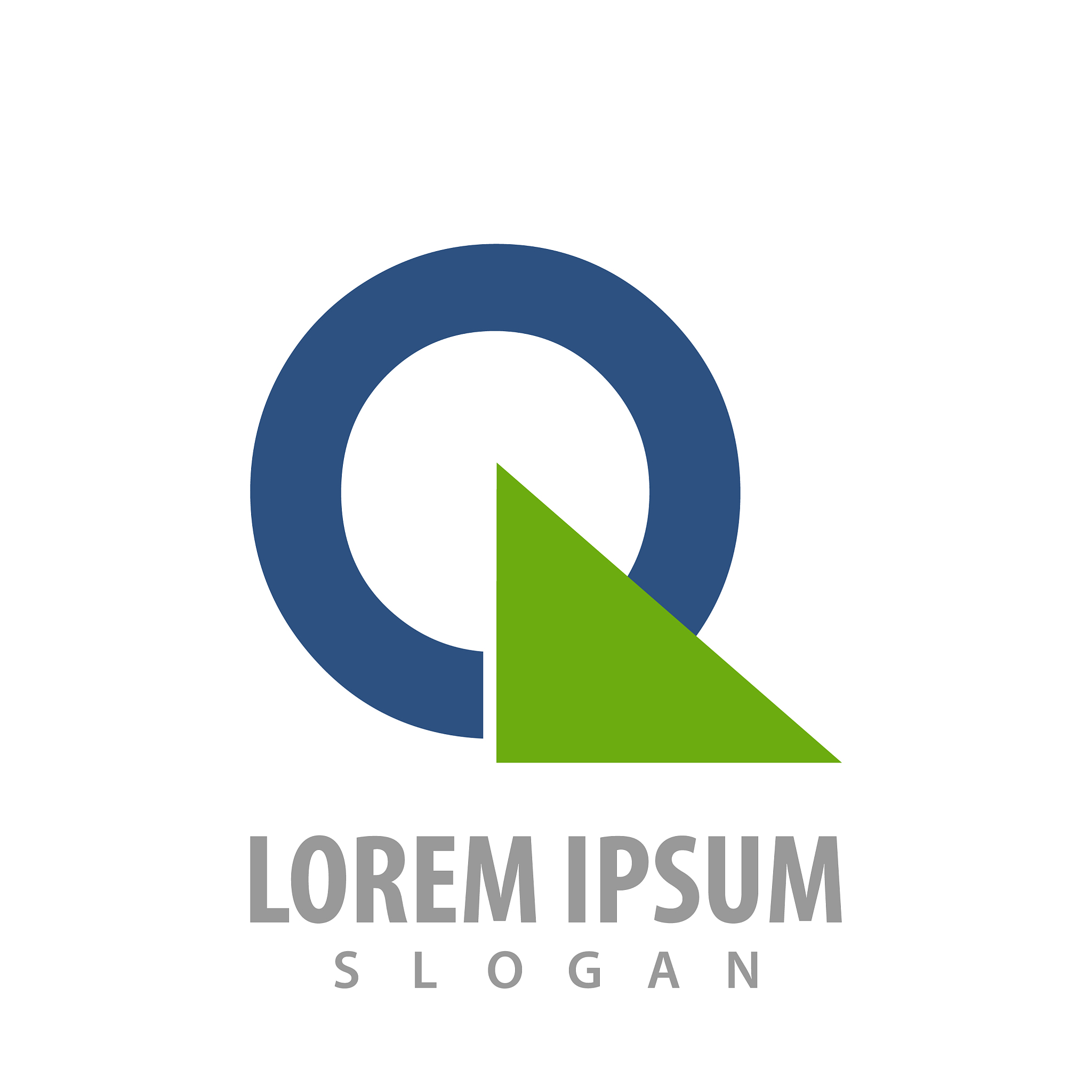 circle triangle logo concept design symbol