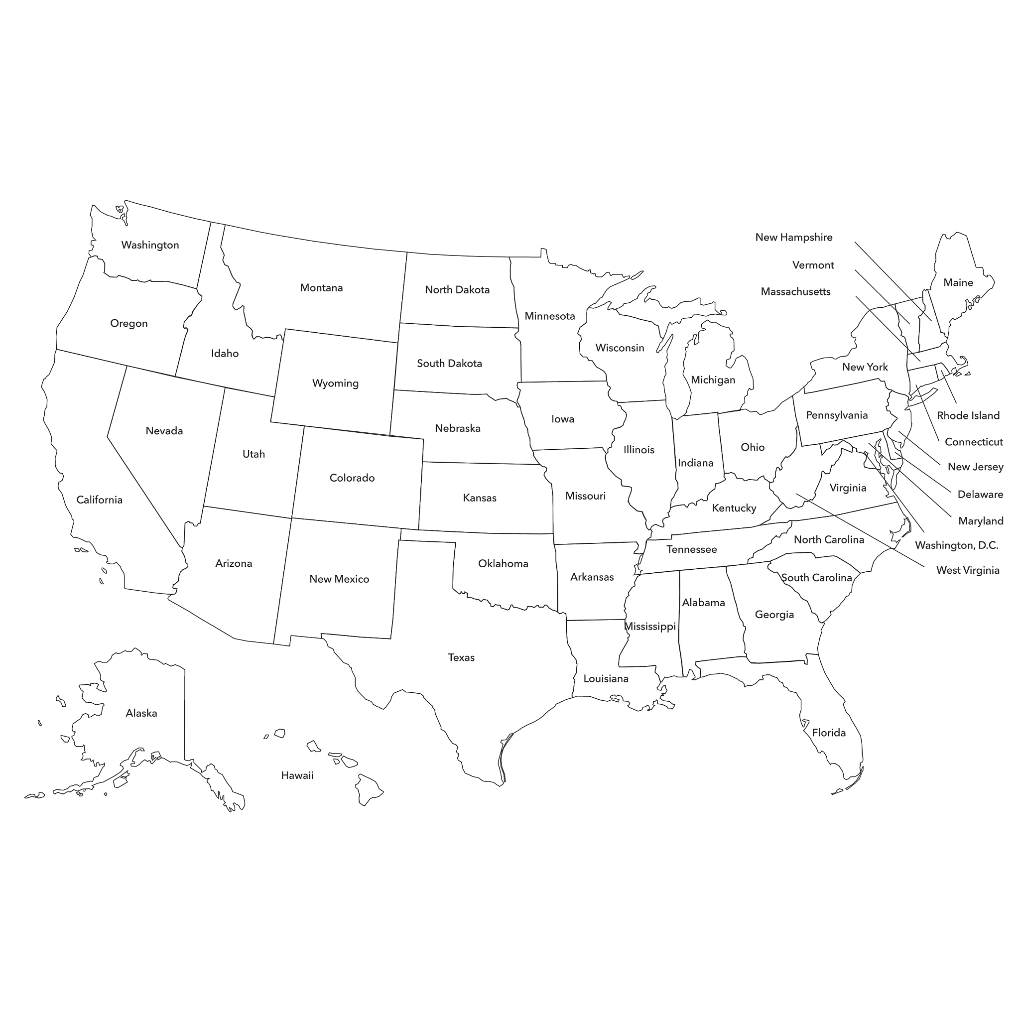 usa map
