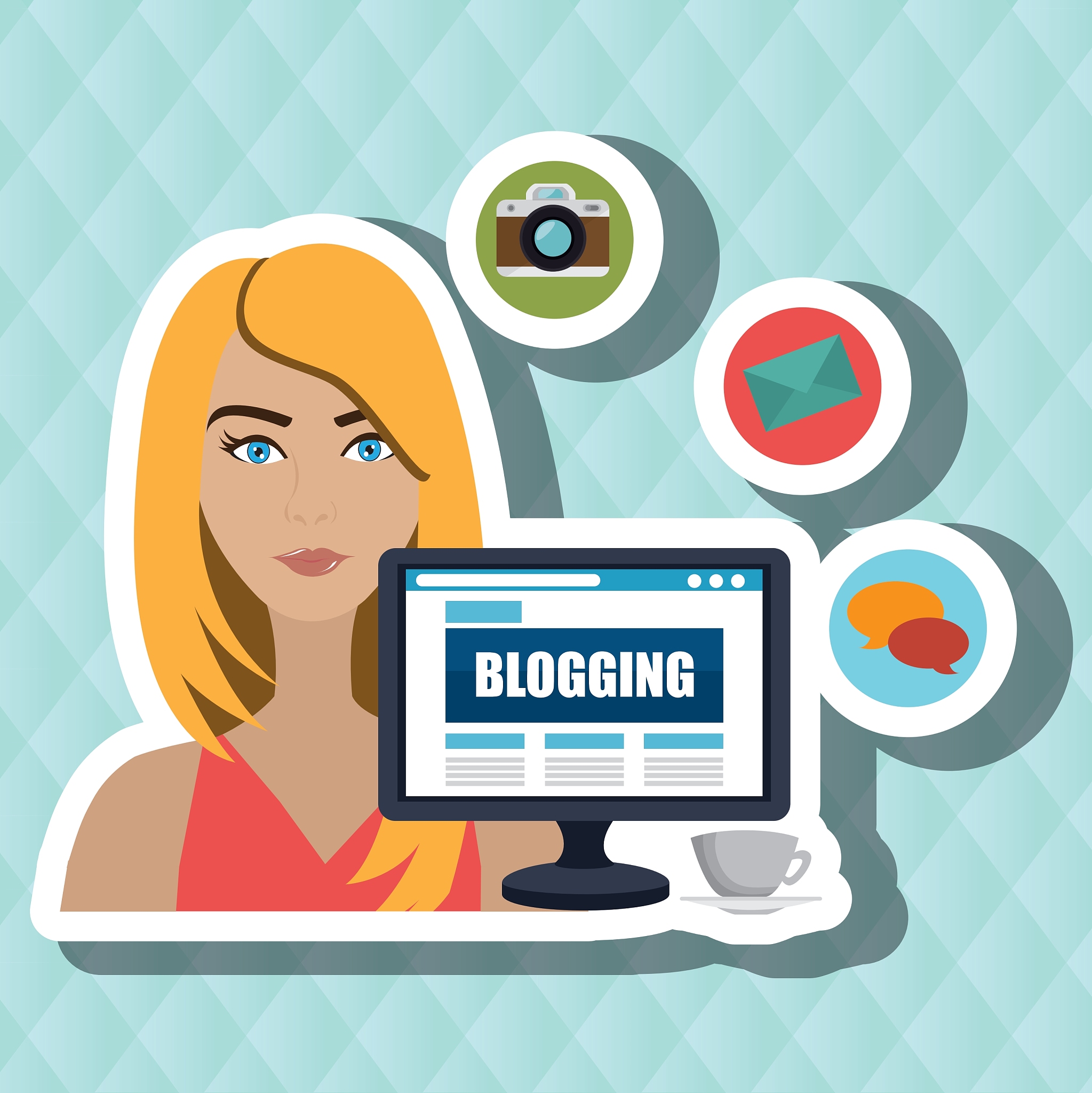 woman blogs web
