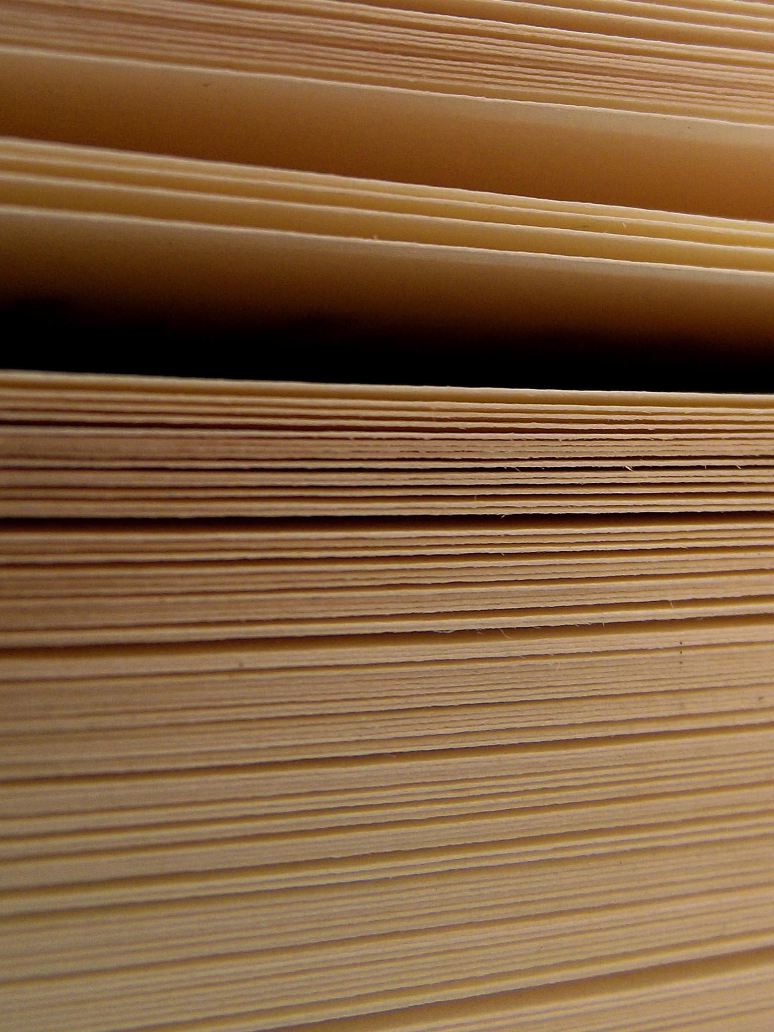 book pages with openings gaps