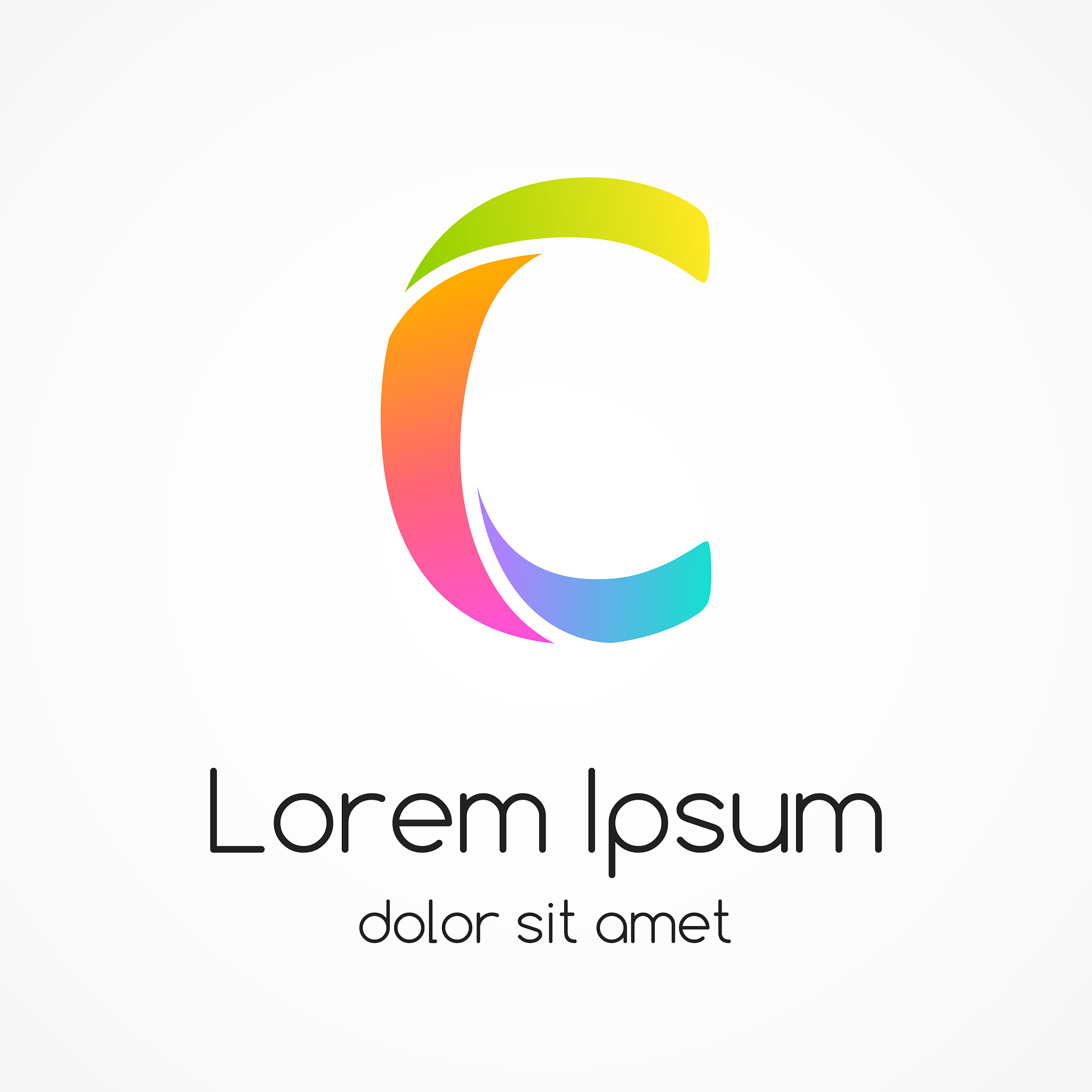 logo letter c company design template