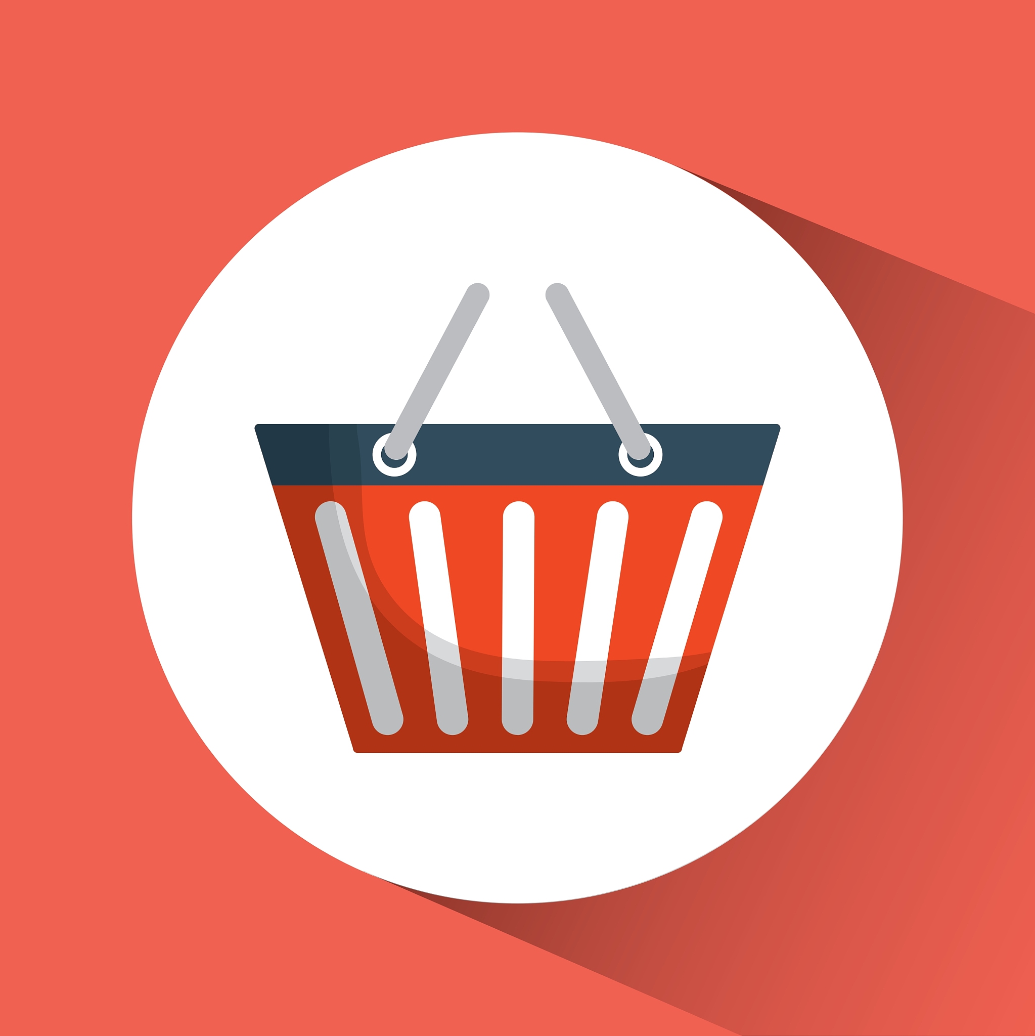 shopping basket online store market icon