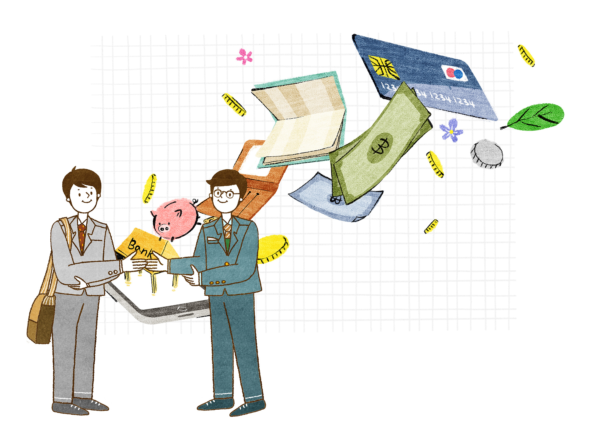 business, finance, banking, insurance, savings, virtual money, i