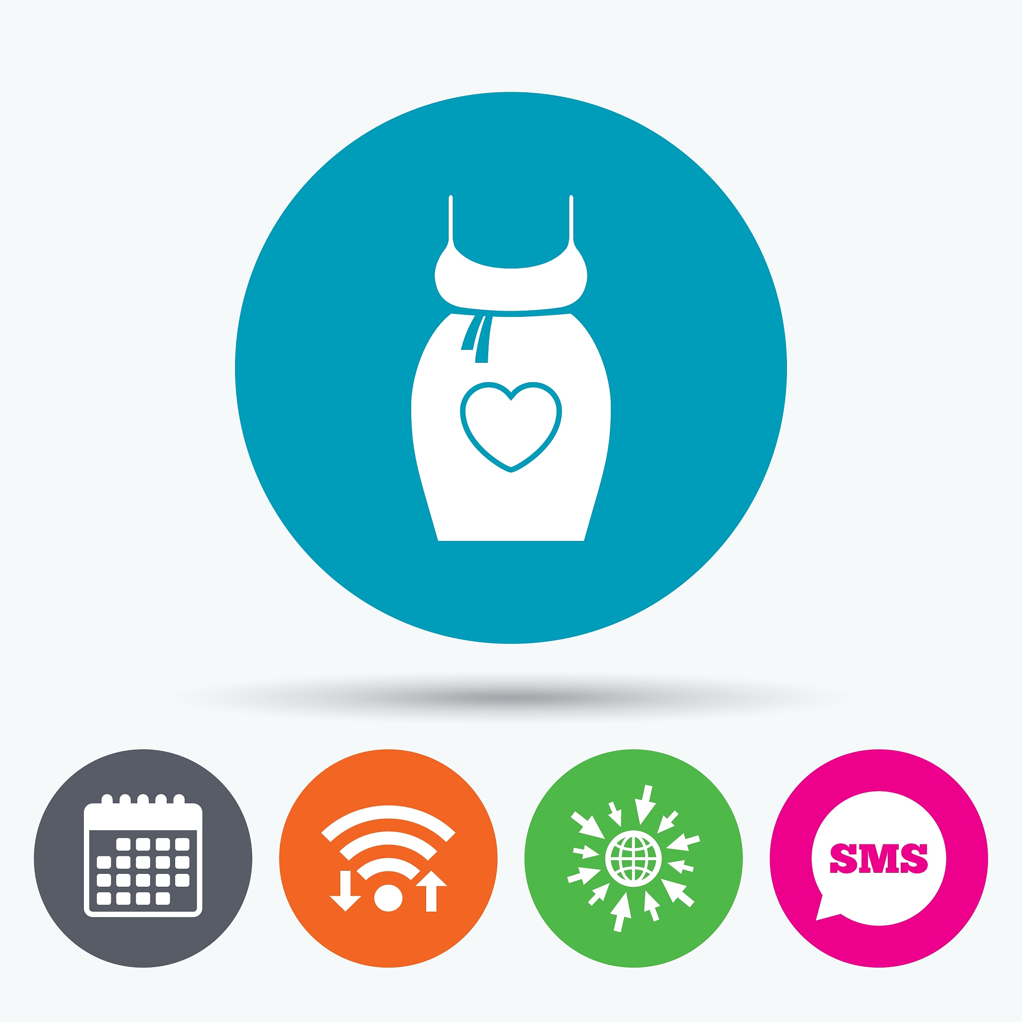 pregnant woman dress sign icon maternity symbol