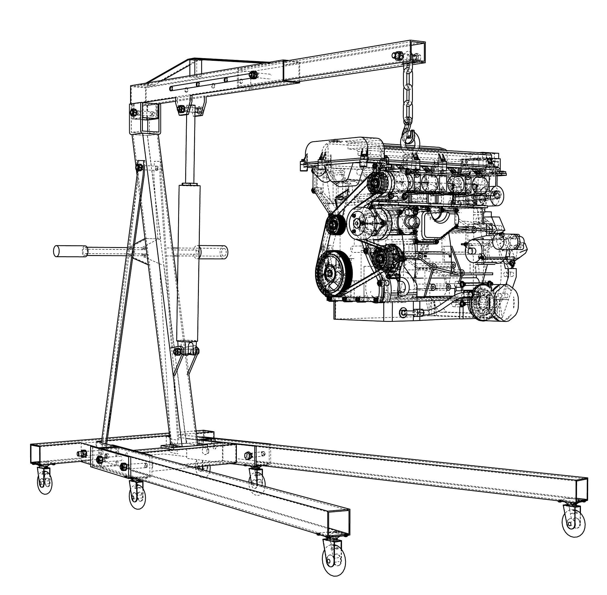 Emergency Braking Analysis: Frame Deformation and Stress Distribution