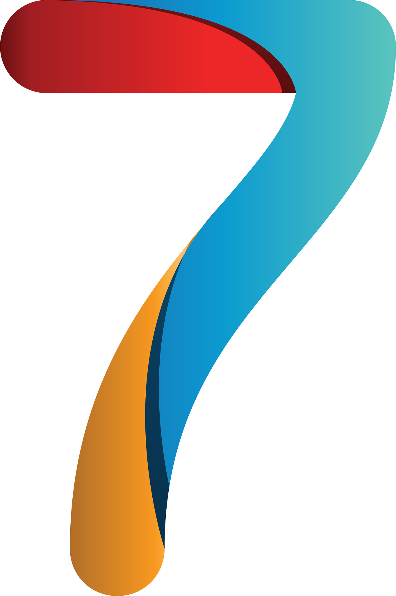 colorful number logo icon template