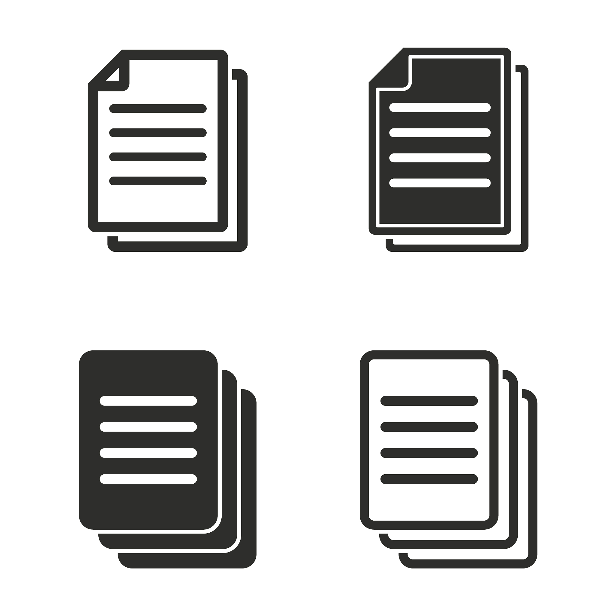 document icon set