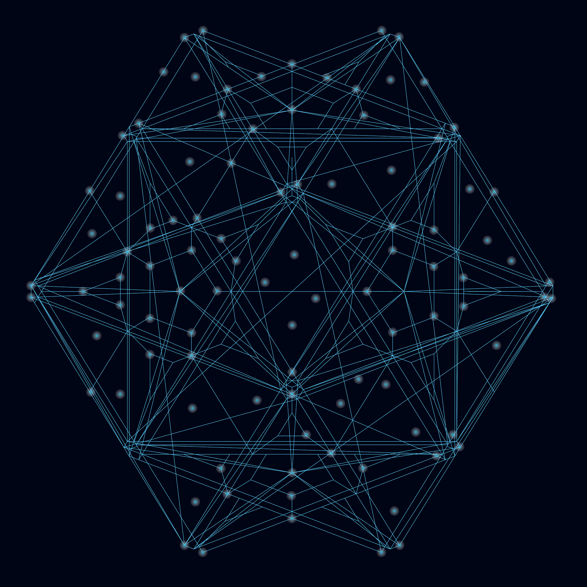 abstract geometric shape their blue lines on a
