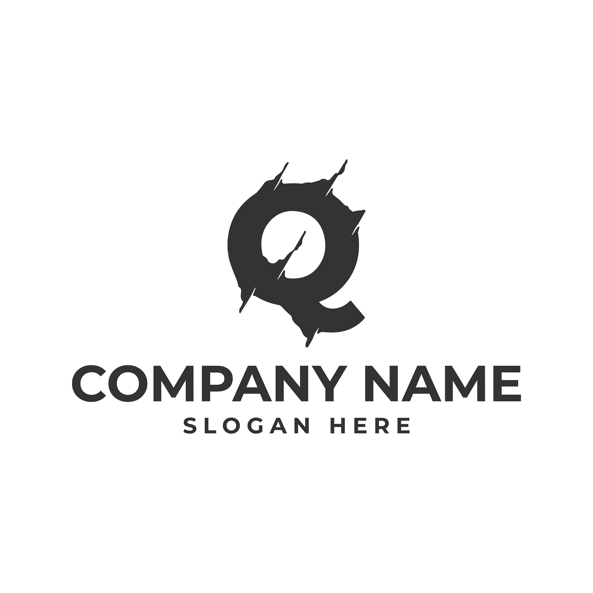 letter q logo template design
