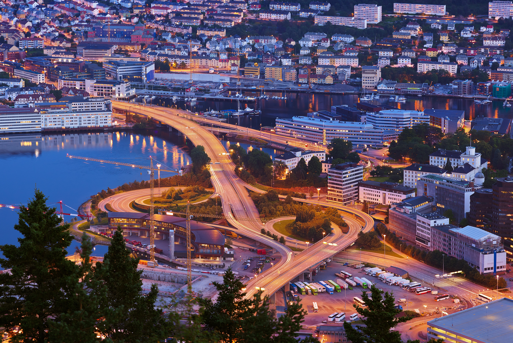 cityscape of bergen - norway