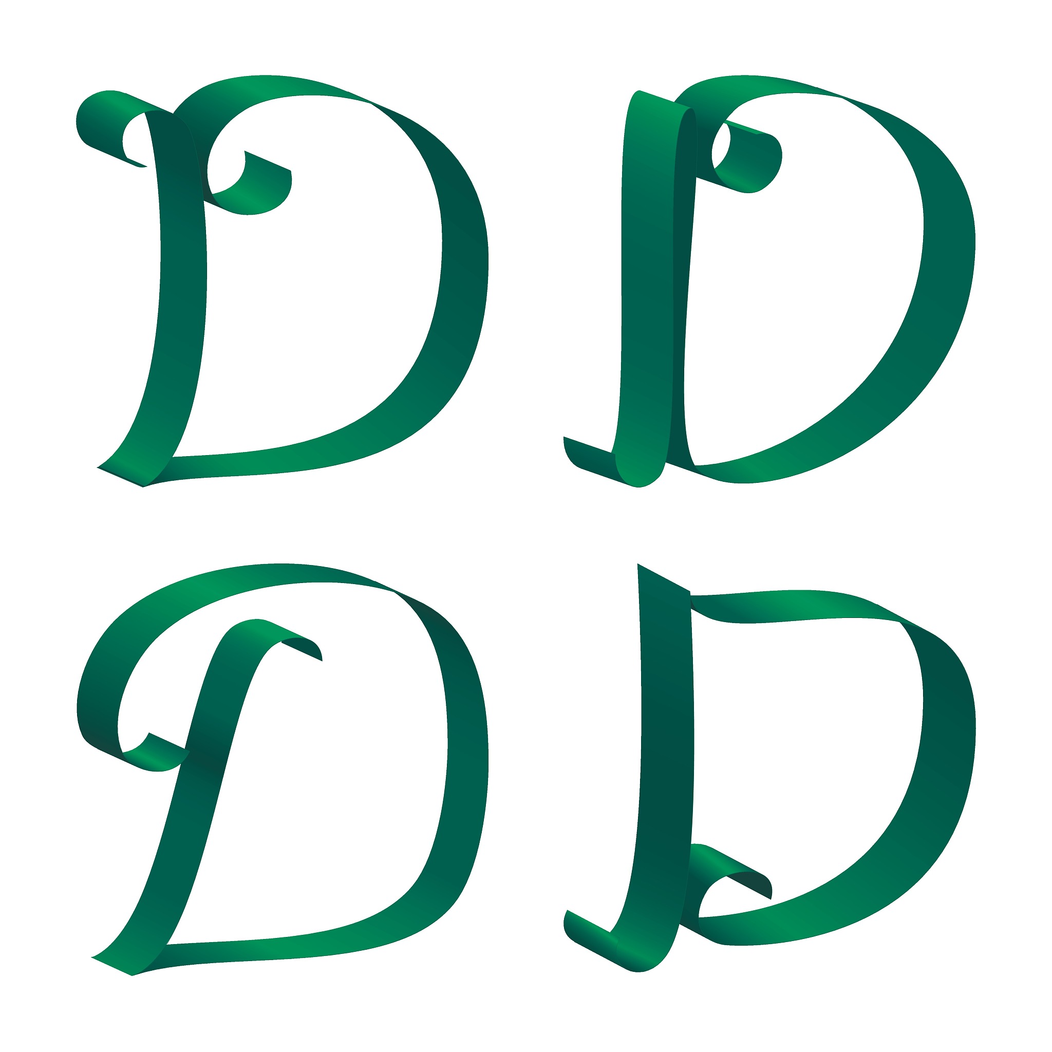 ribbon alphabet