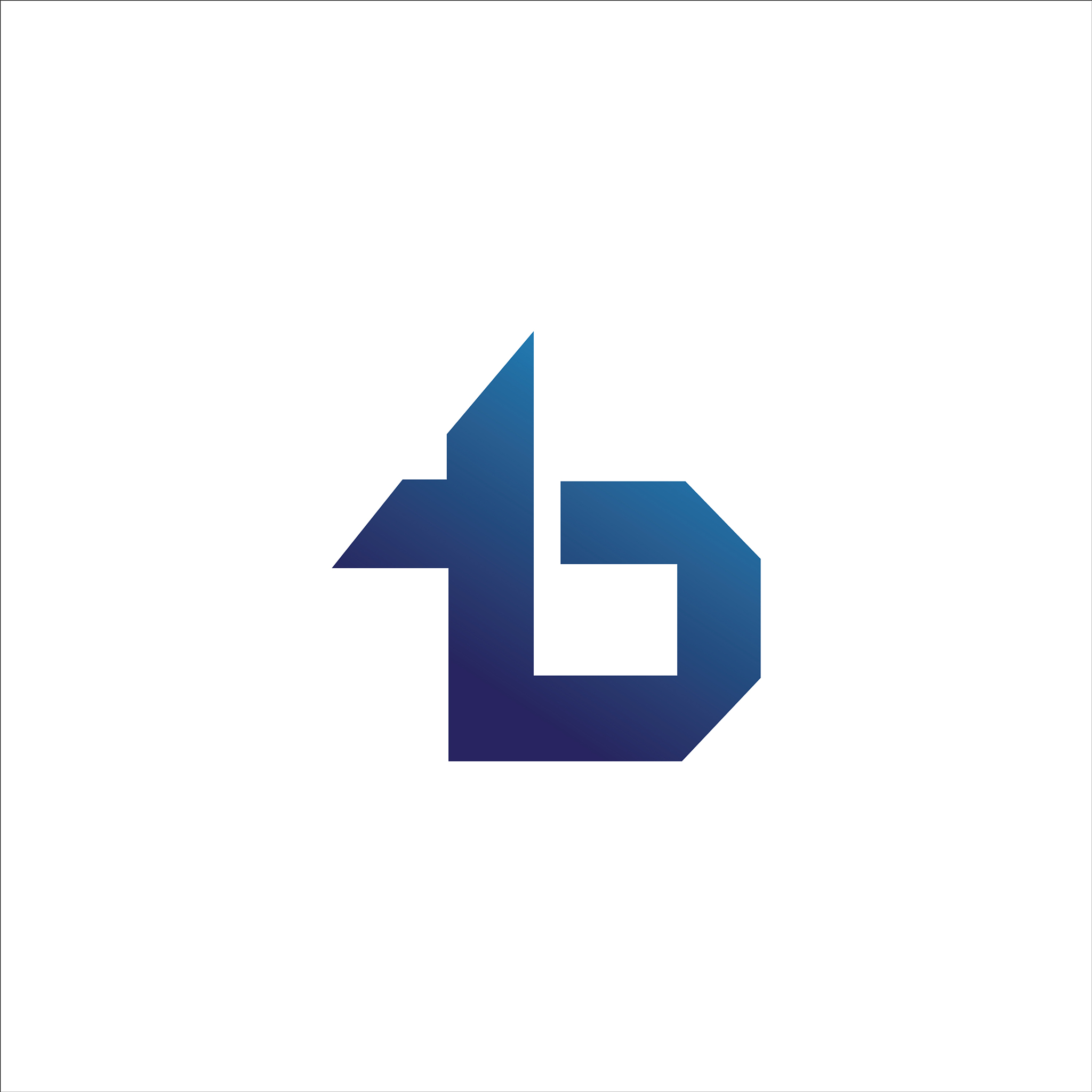 initial letter tb or bt logo design template