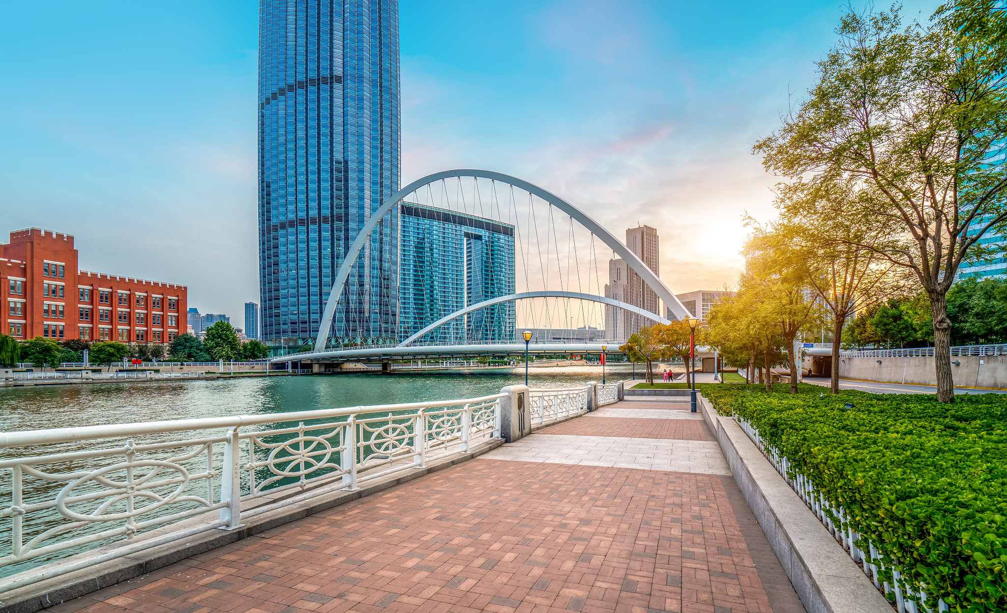 tianjin modern urban landscape skyline