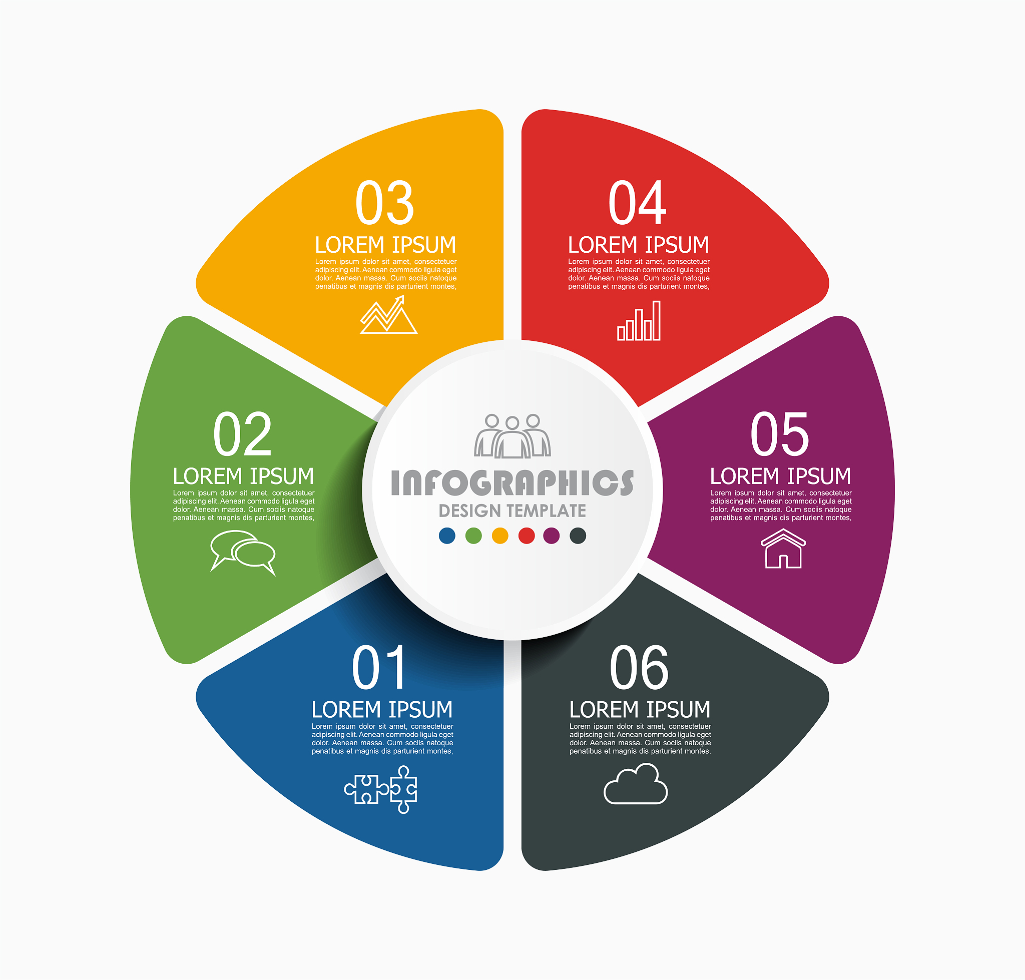 infographic design template with place for your data. vector ill