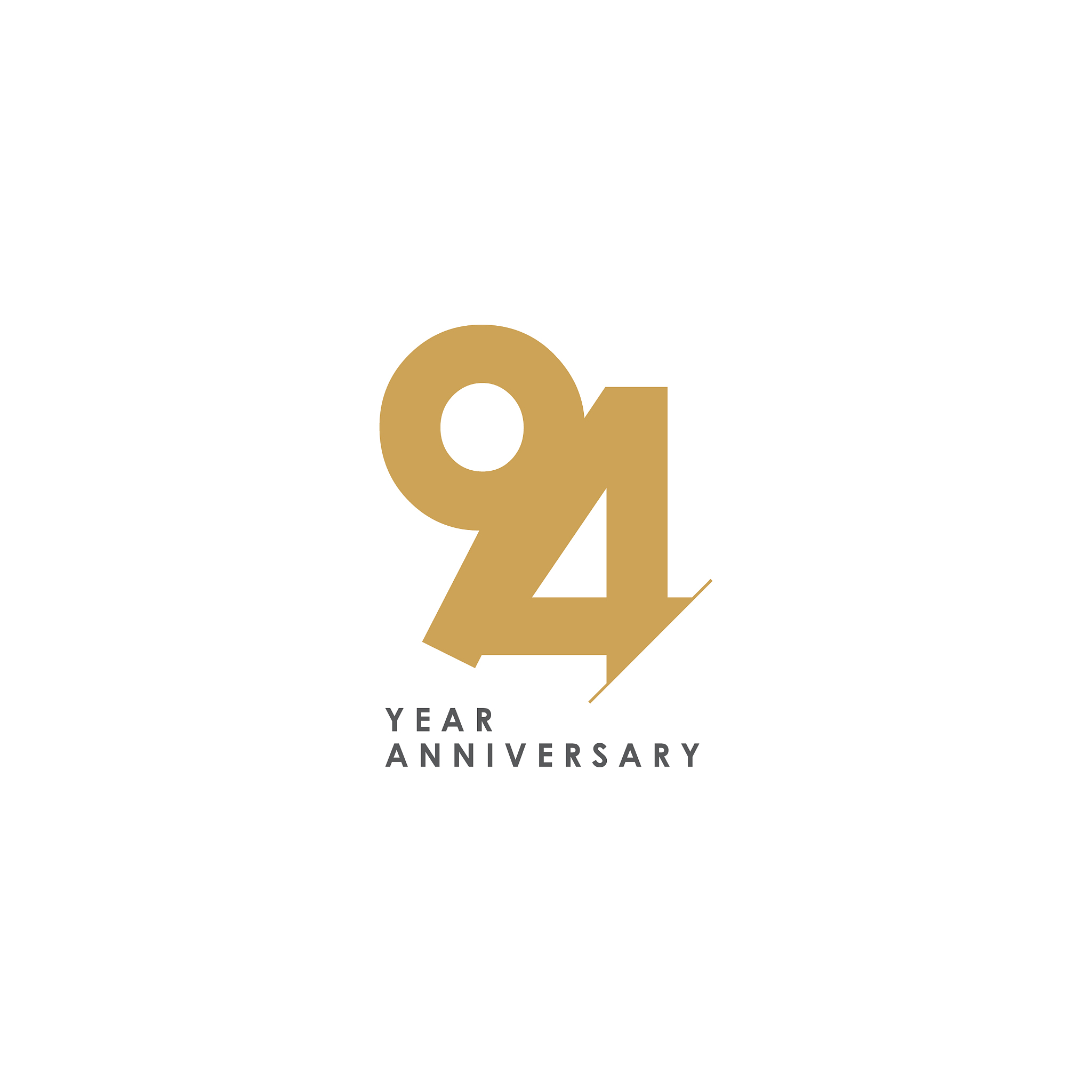 94 year anniversary template design