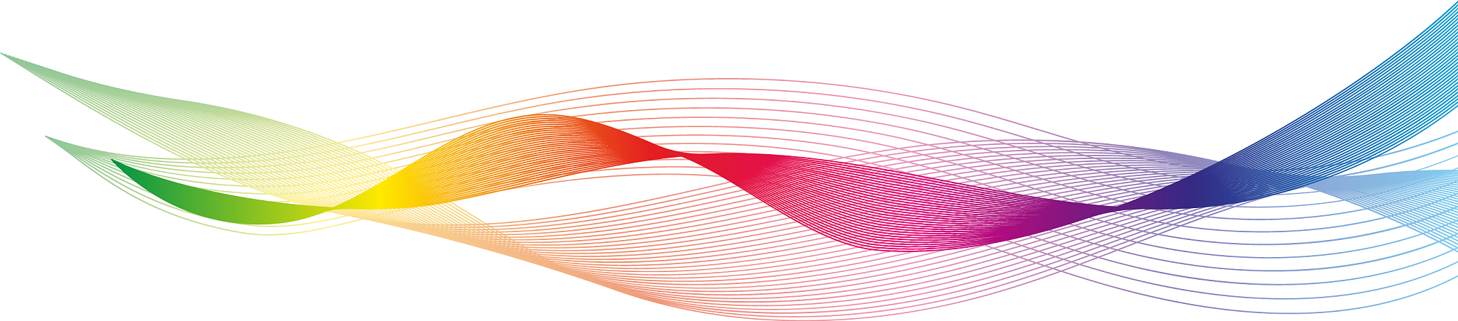 wave many colored lines