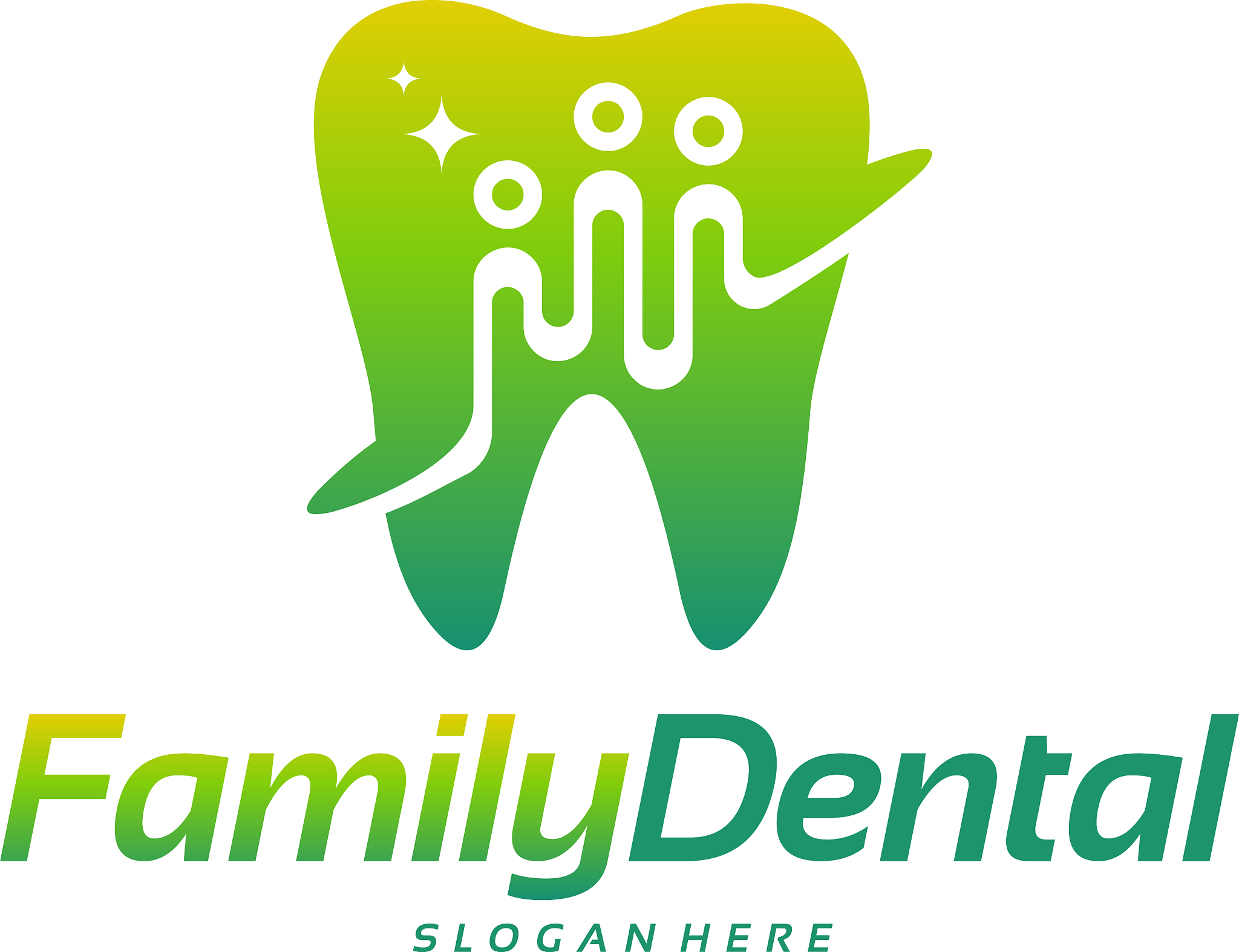 family dental logo template dental group logo