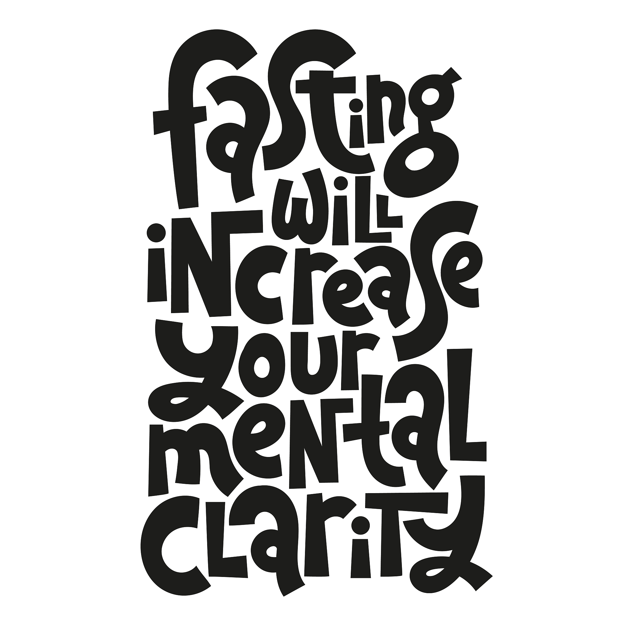 fasting diet lettering