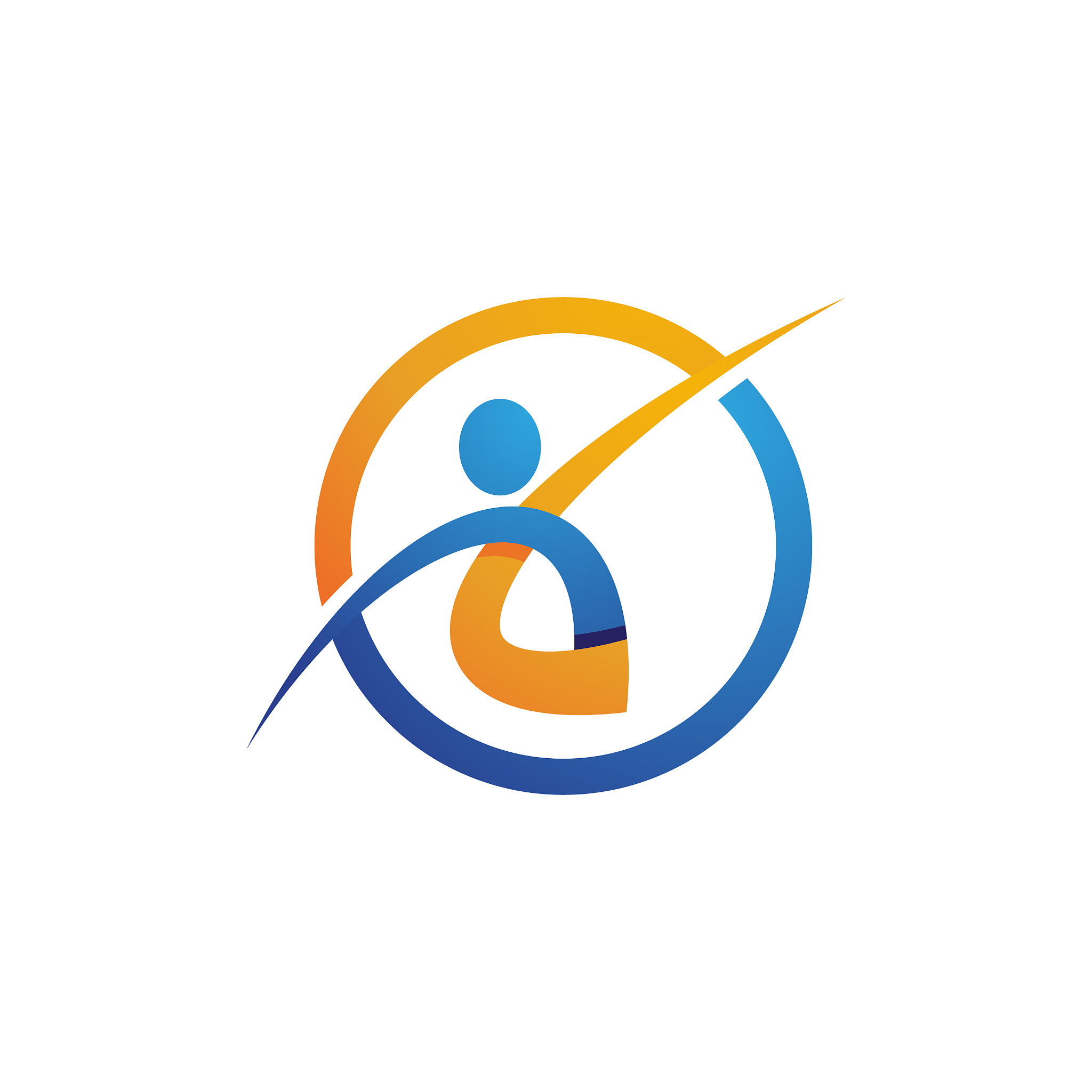 human character logo sign