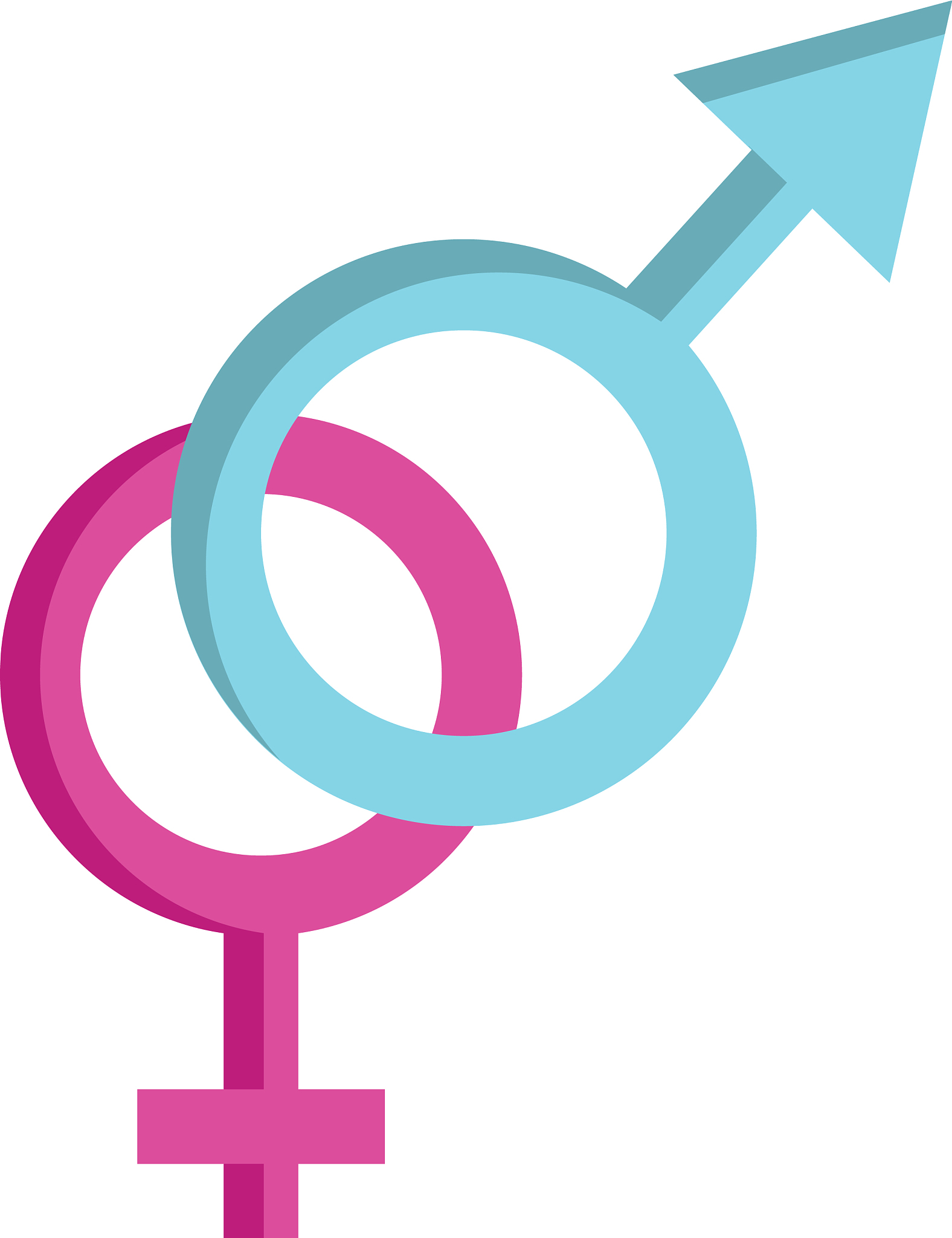 genders symbols love isolated icon