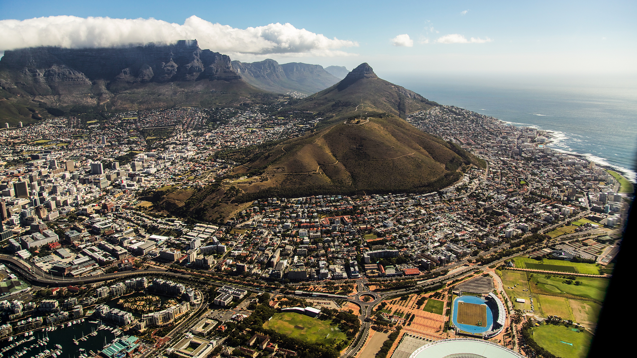 cape town from above