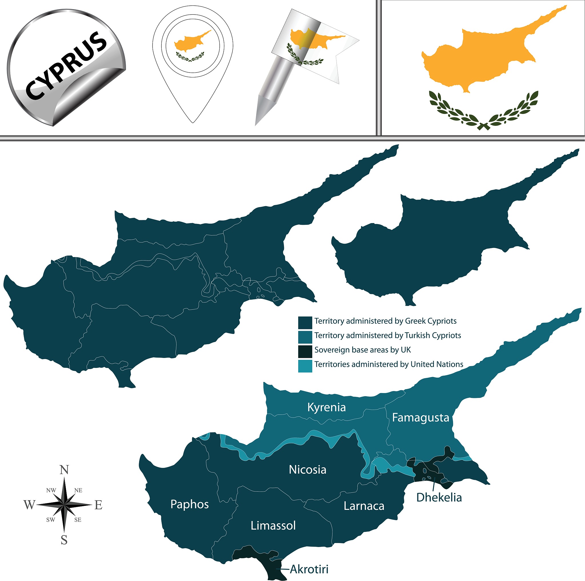 map of cyprus
