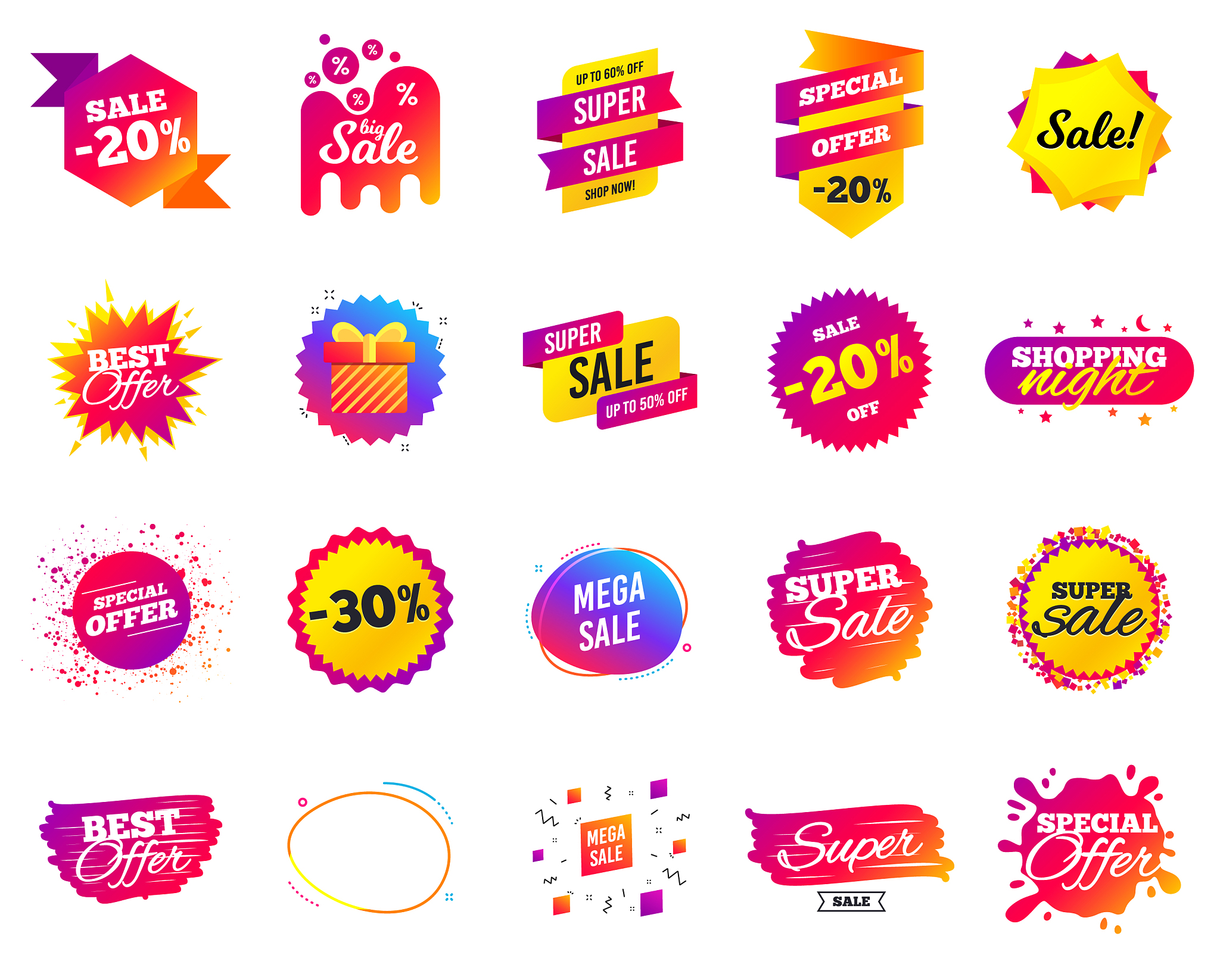 sale banner special offer template tags cyber