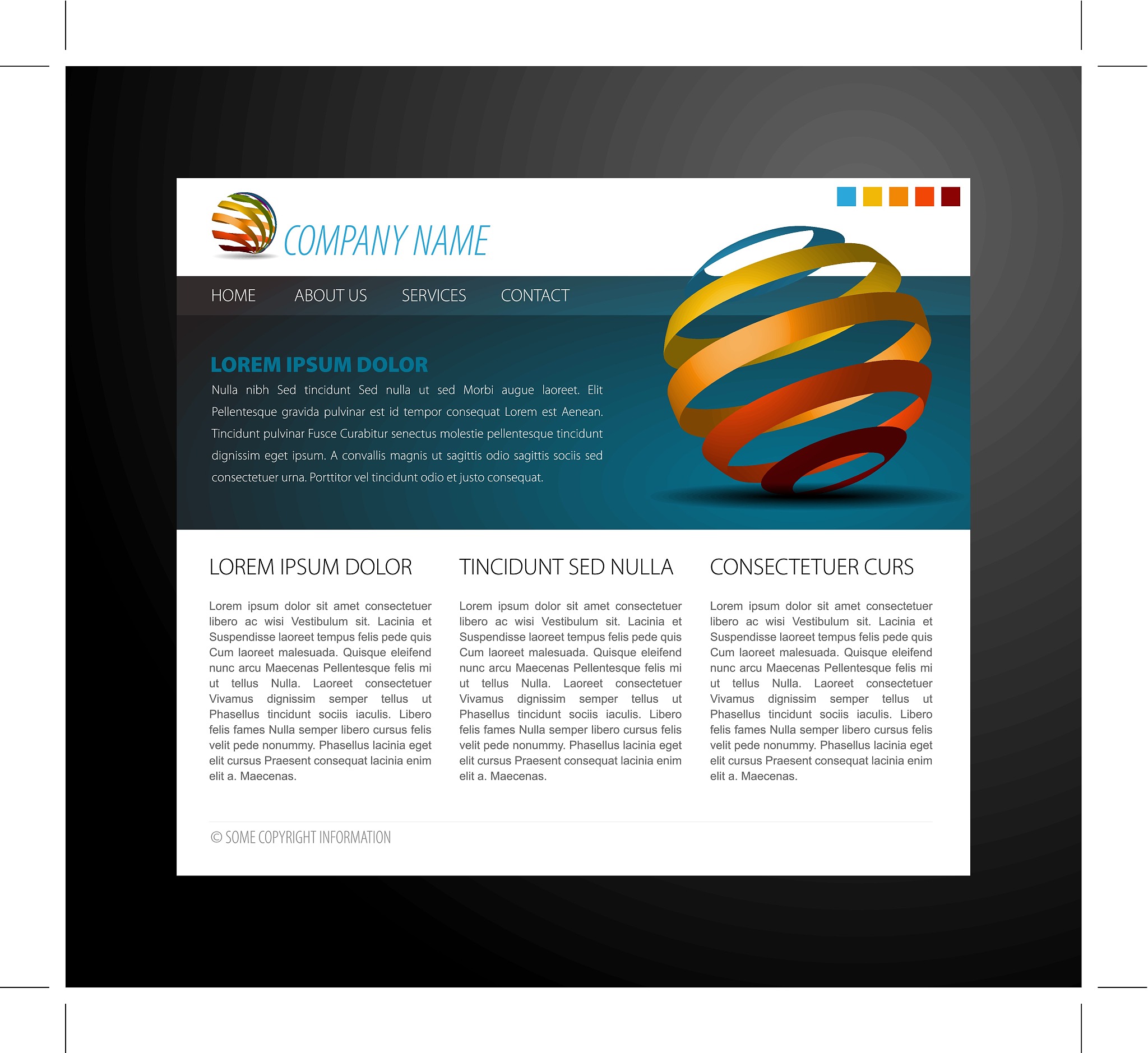 modern website template