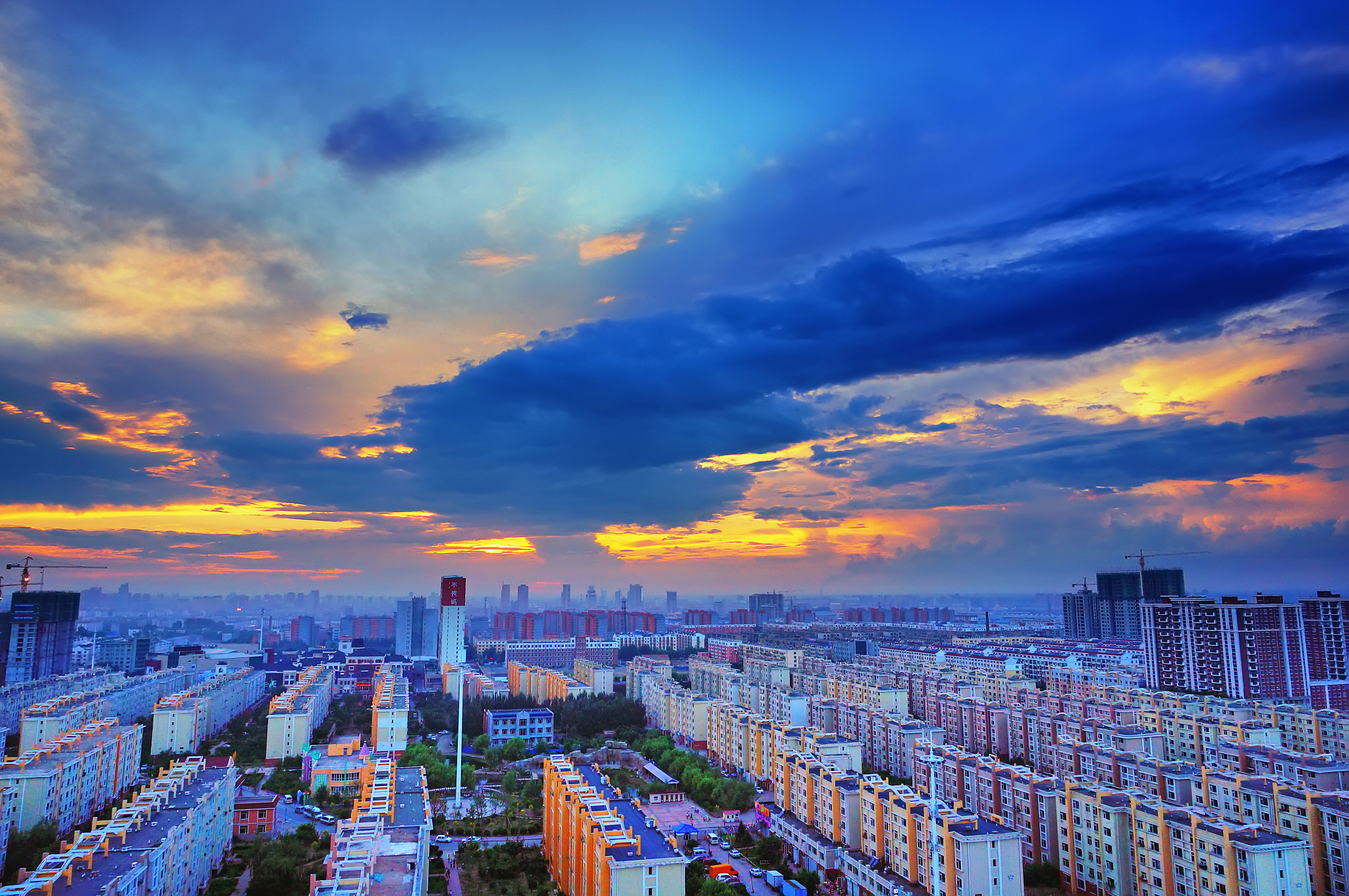 city sunset