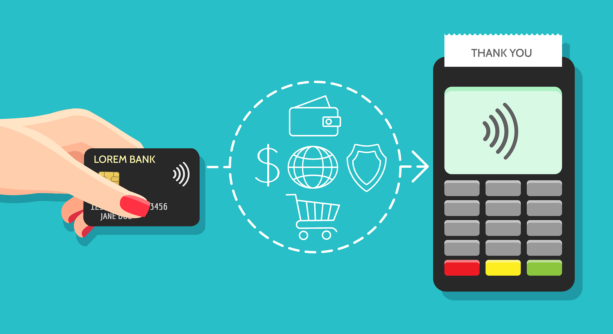 store nfc payments machine
