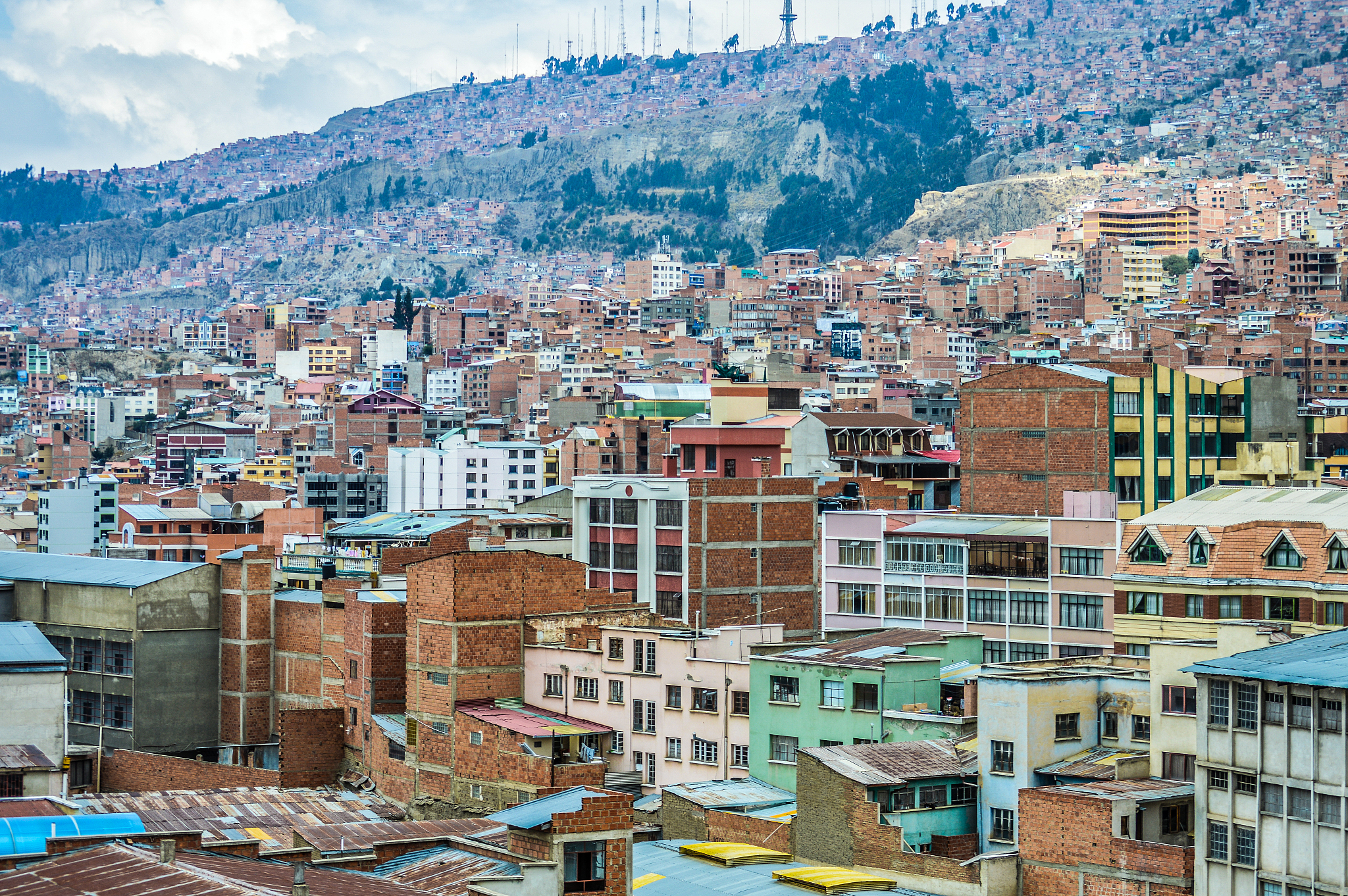 la paz, bolivia cityscape