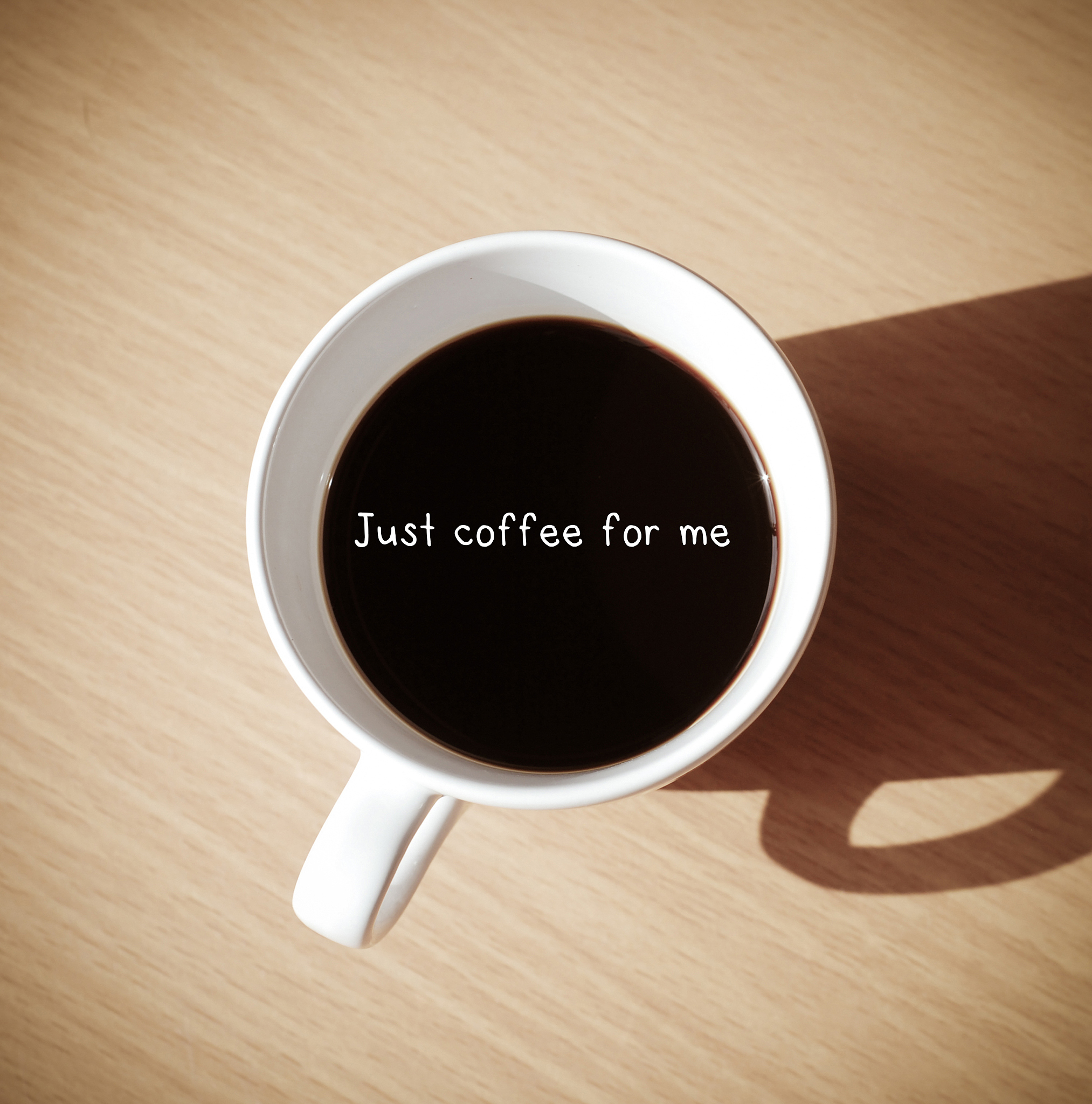 any time is coffee time : quote with coffee cup