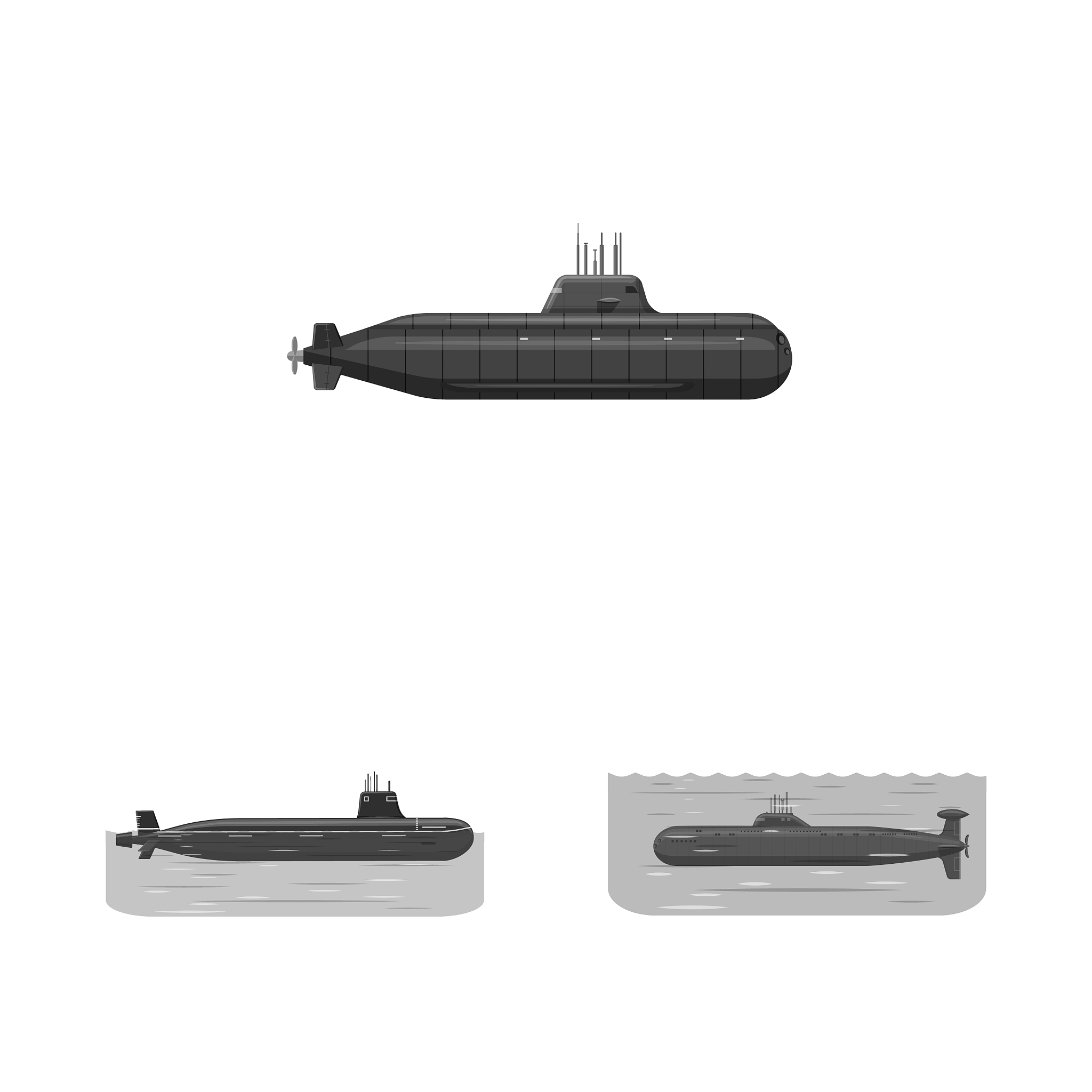 army and deep icon set of