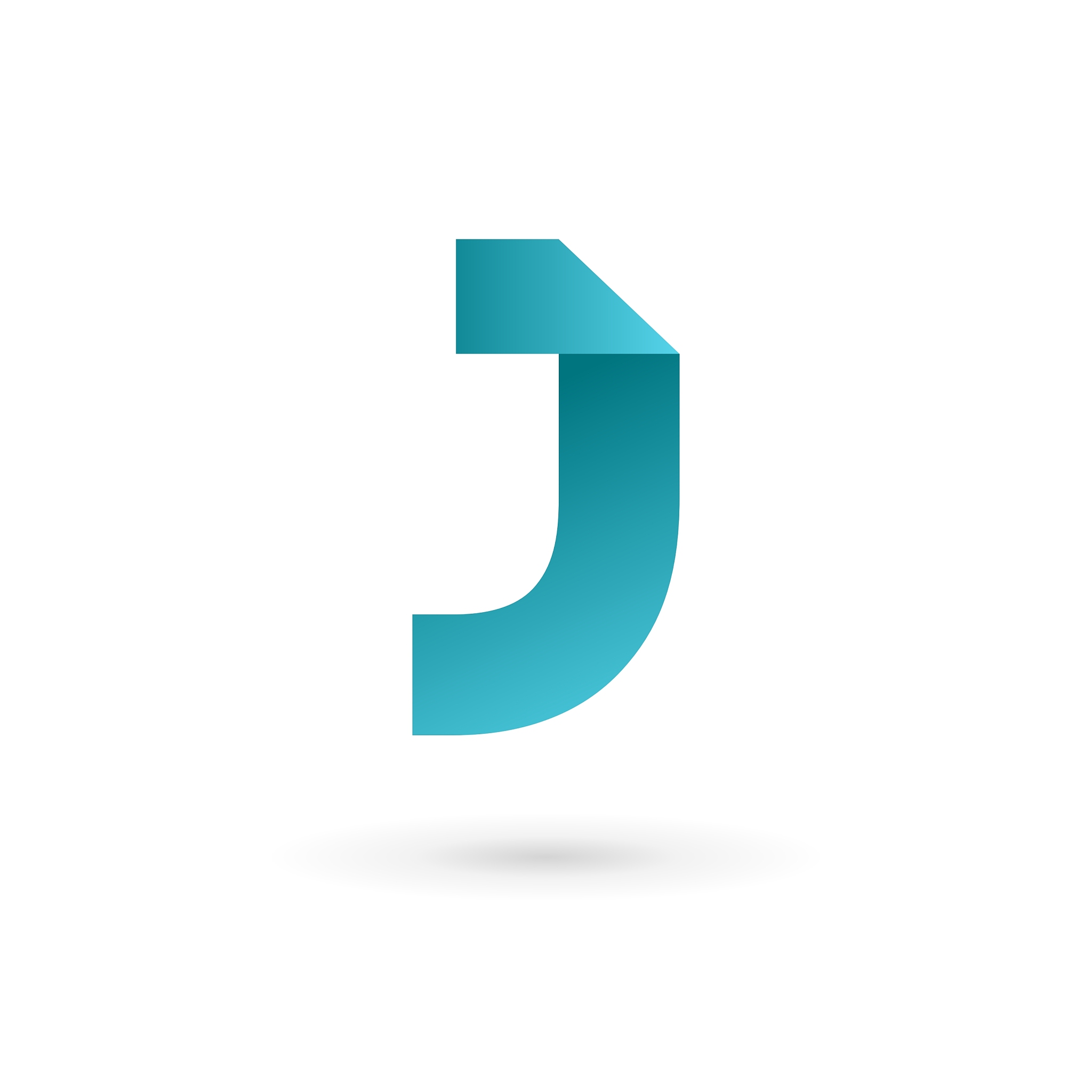 letter j logo icon design template elements