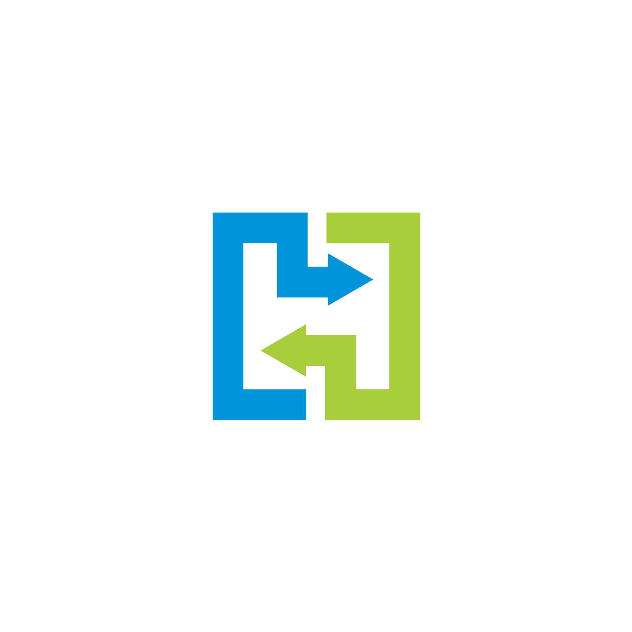 square arrow colored logo