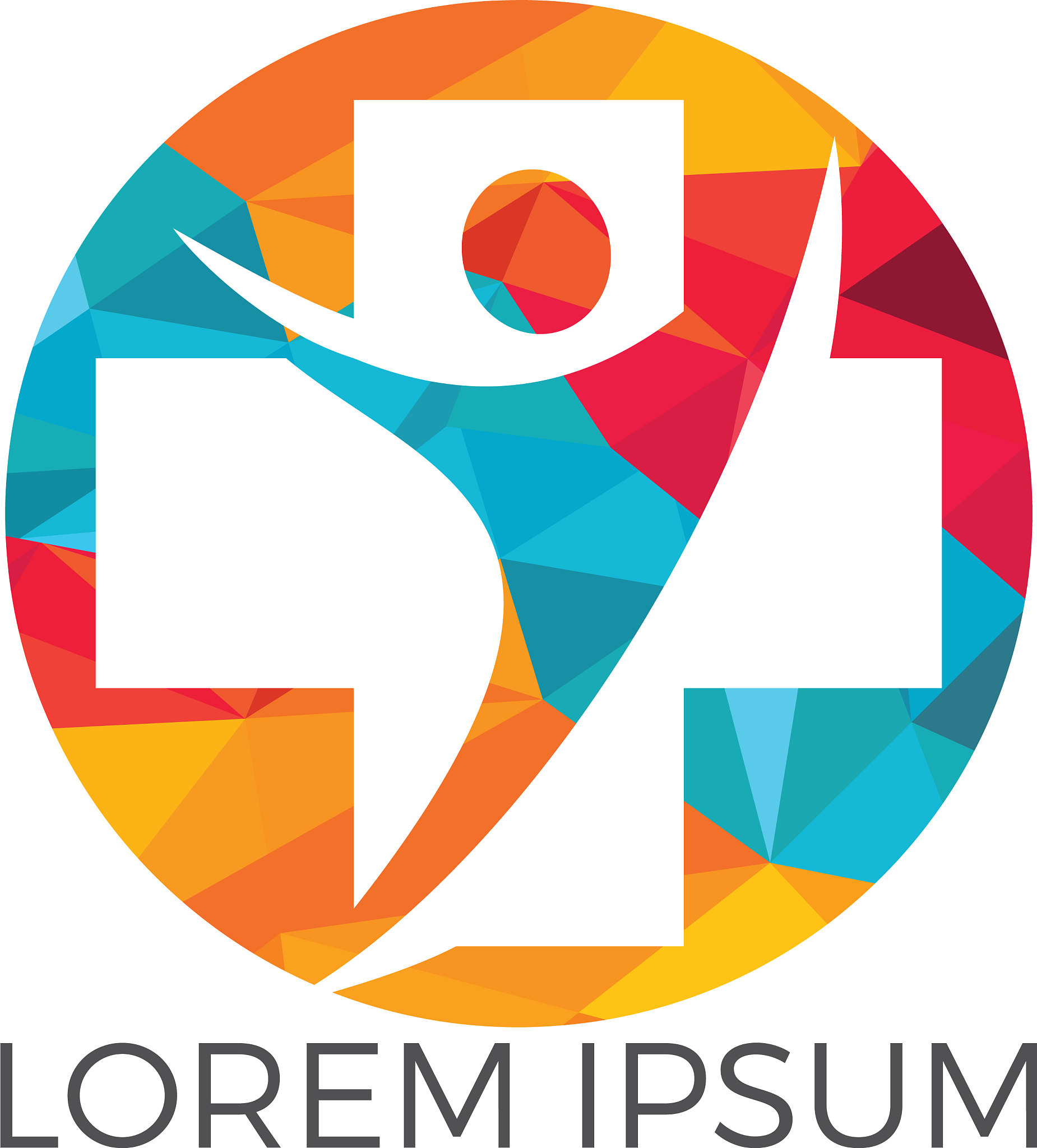 abstract medical logo design