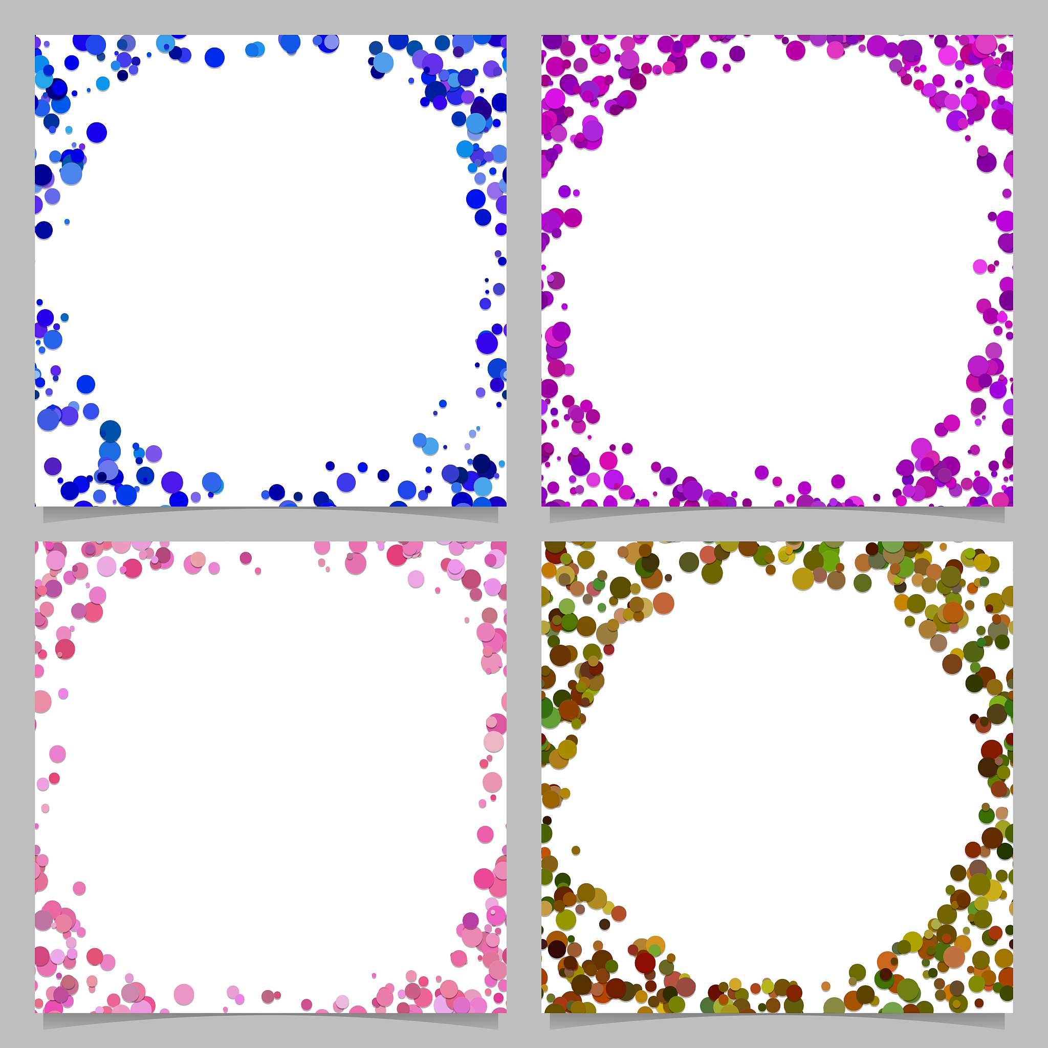 round border background design set with dots
