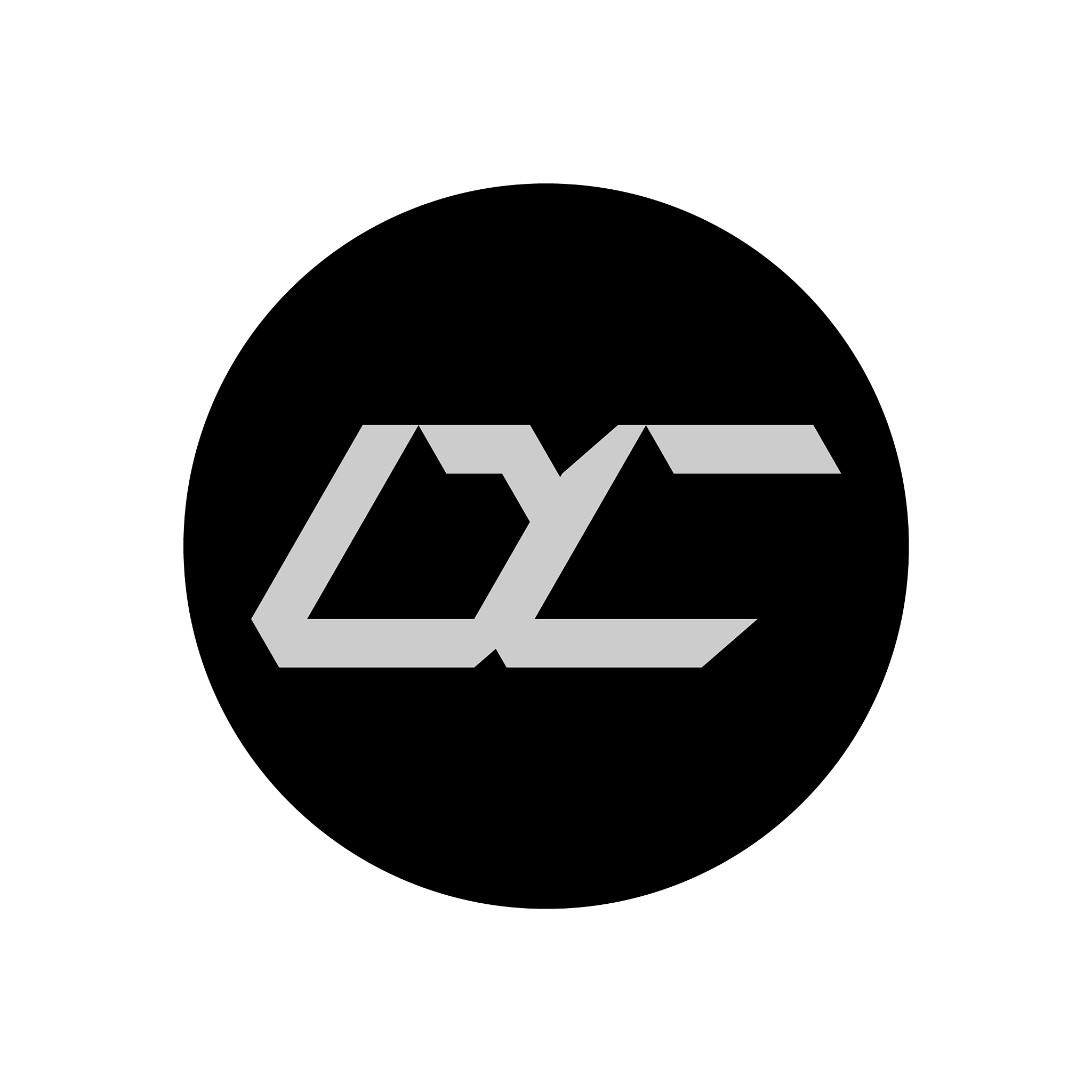 dc letter logo design with simple style