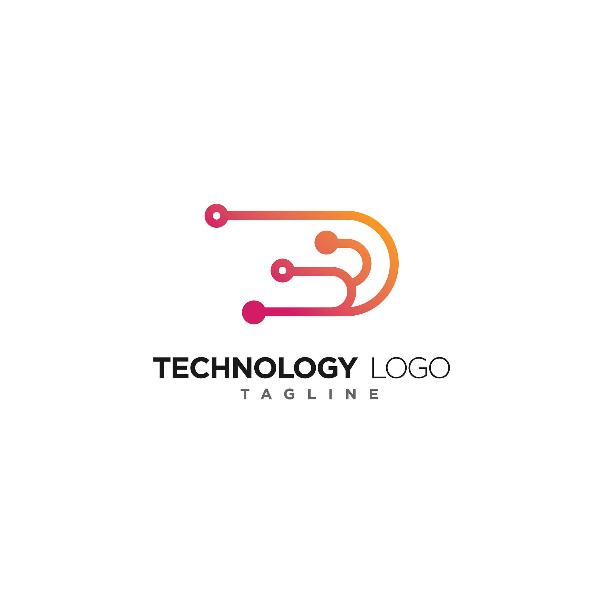 technology logo design