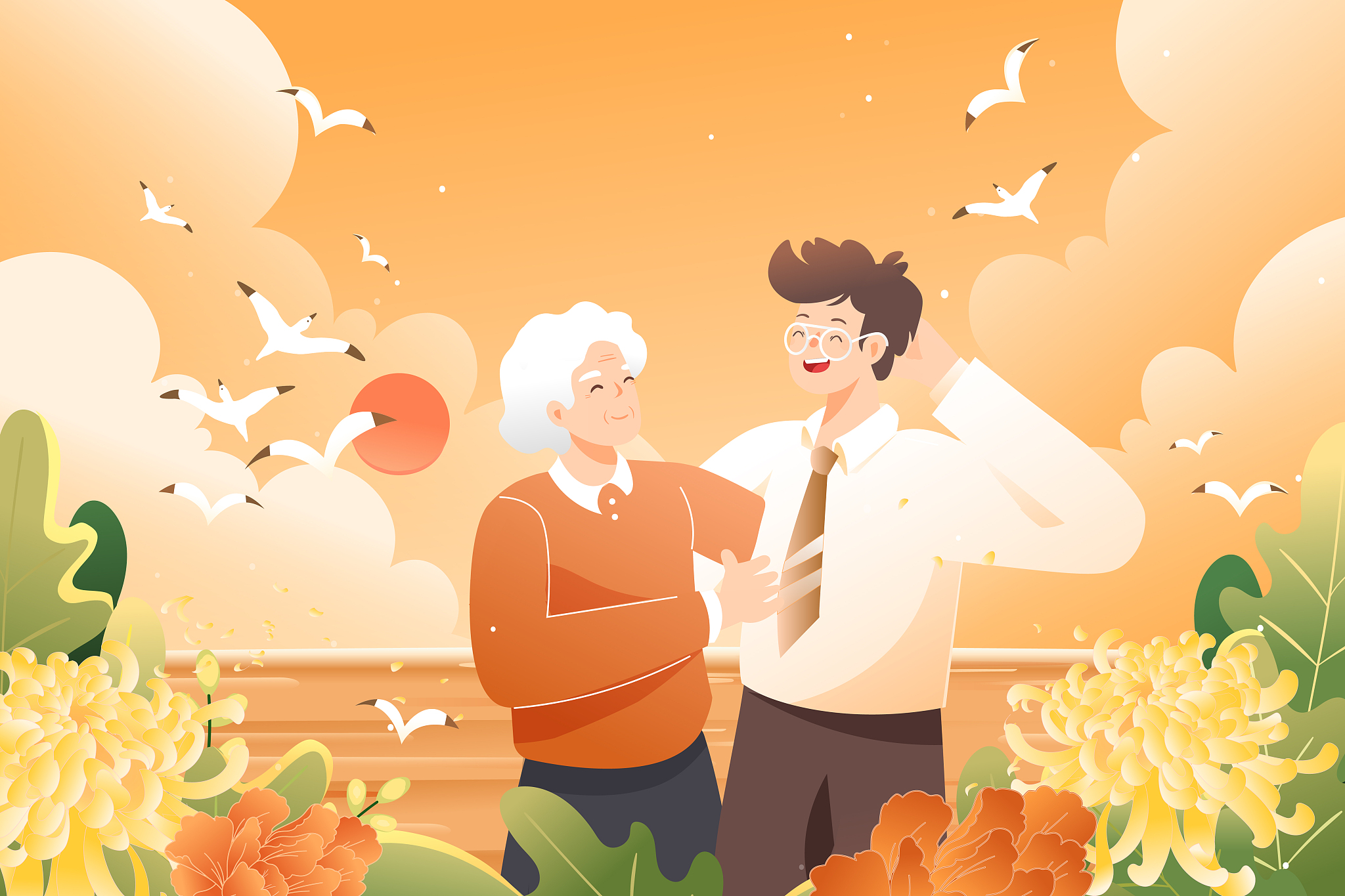 重阳节怎么过？孝敬老人、登高望远，让美好陪伴左右