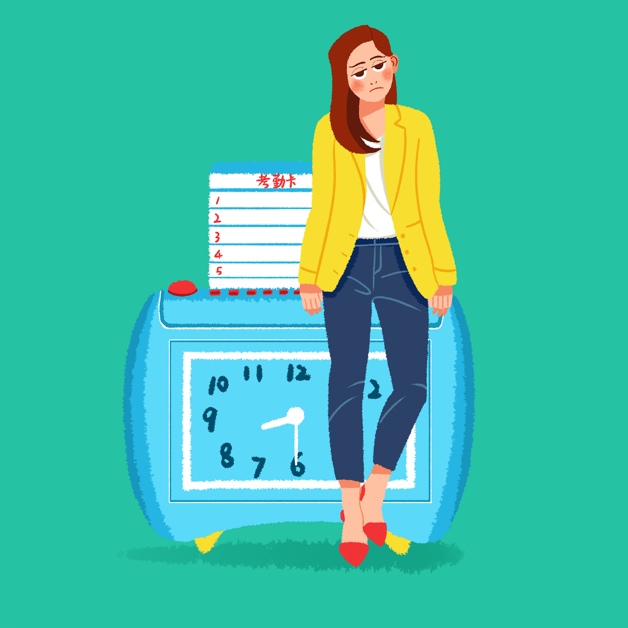 夜班打卡机已安装，请夜班人员及时打卡