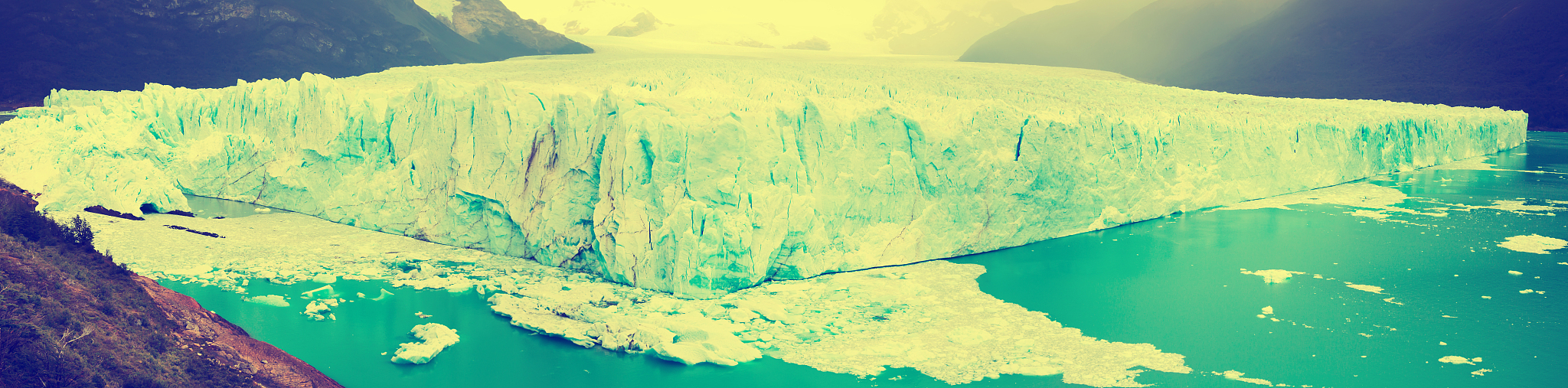 panorama of glacier perito moreno, southeast of argentina