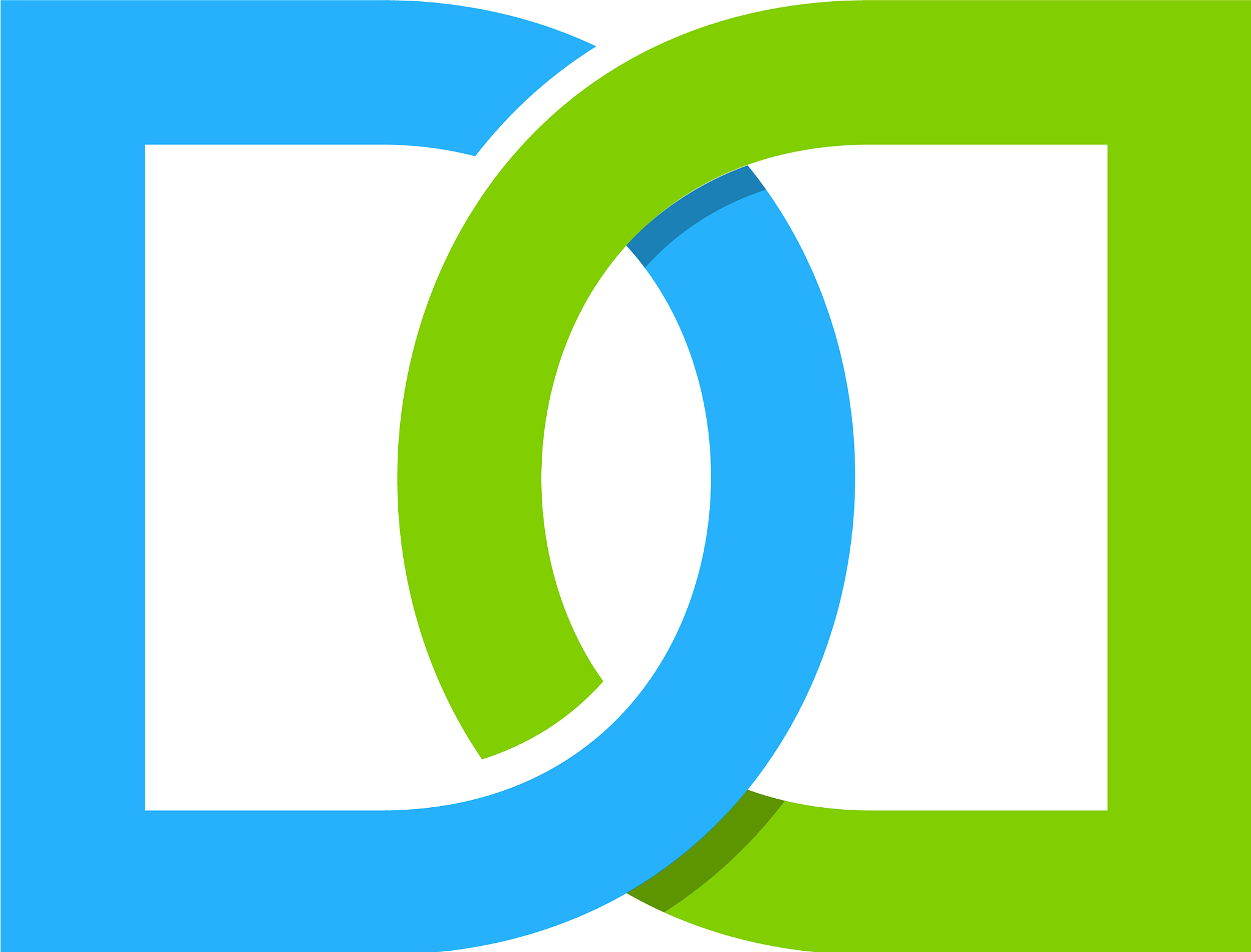 connect letter d logo icon design