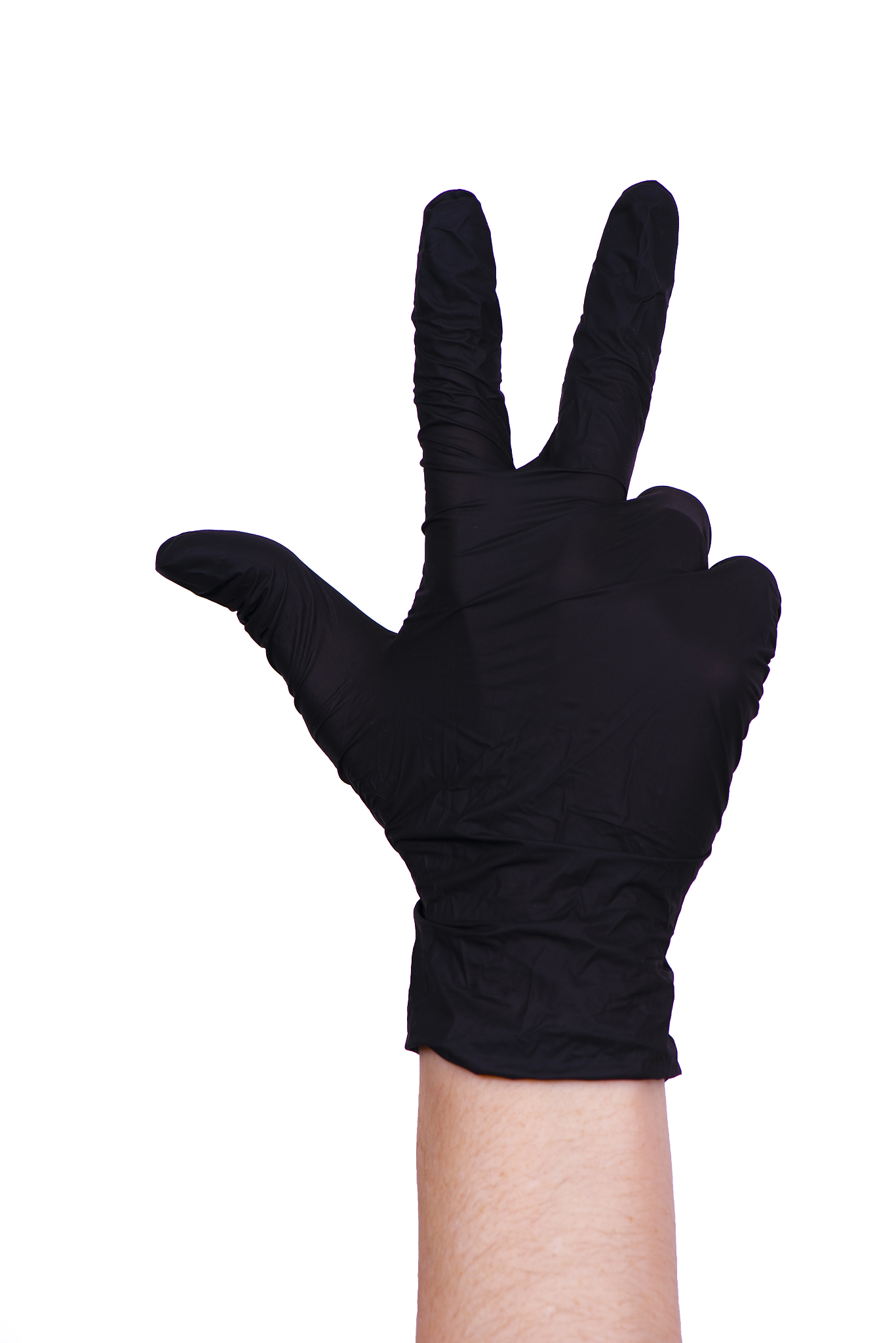 female hands in gloves. medical theme. coronavirus pandemic