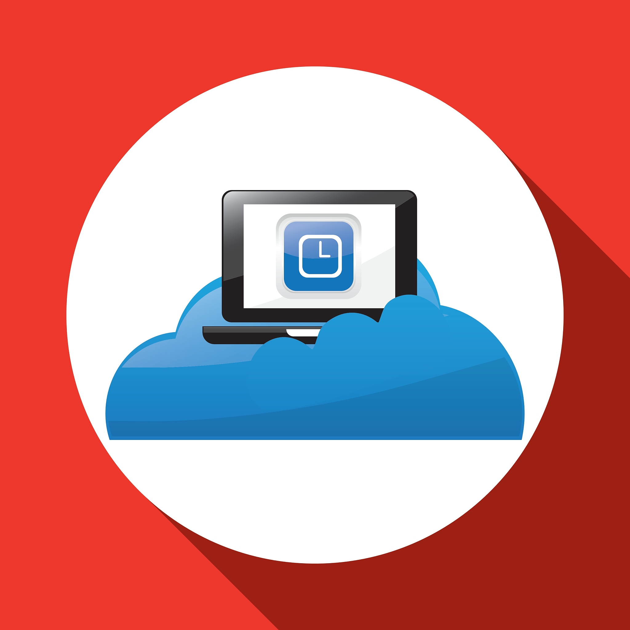 laptop design technology icon multimedia concept