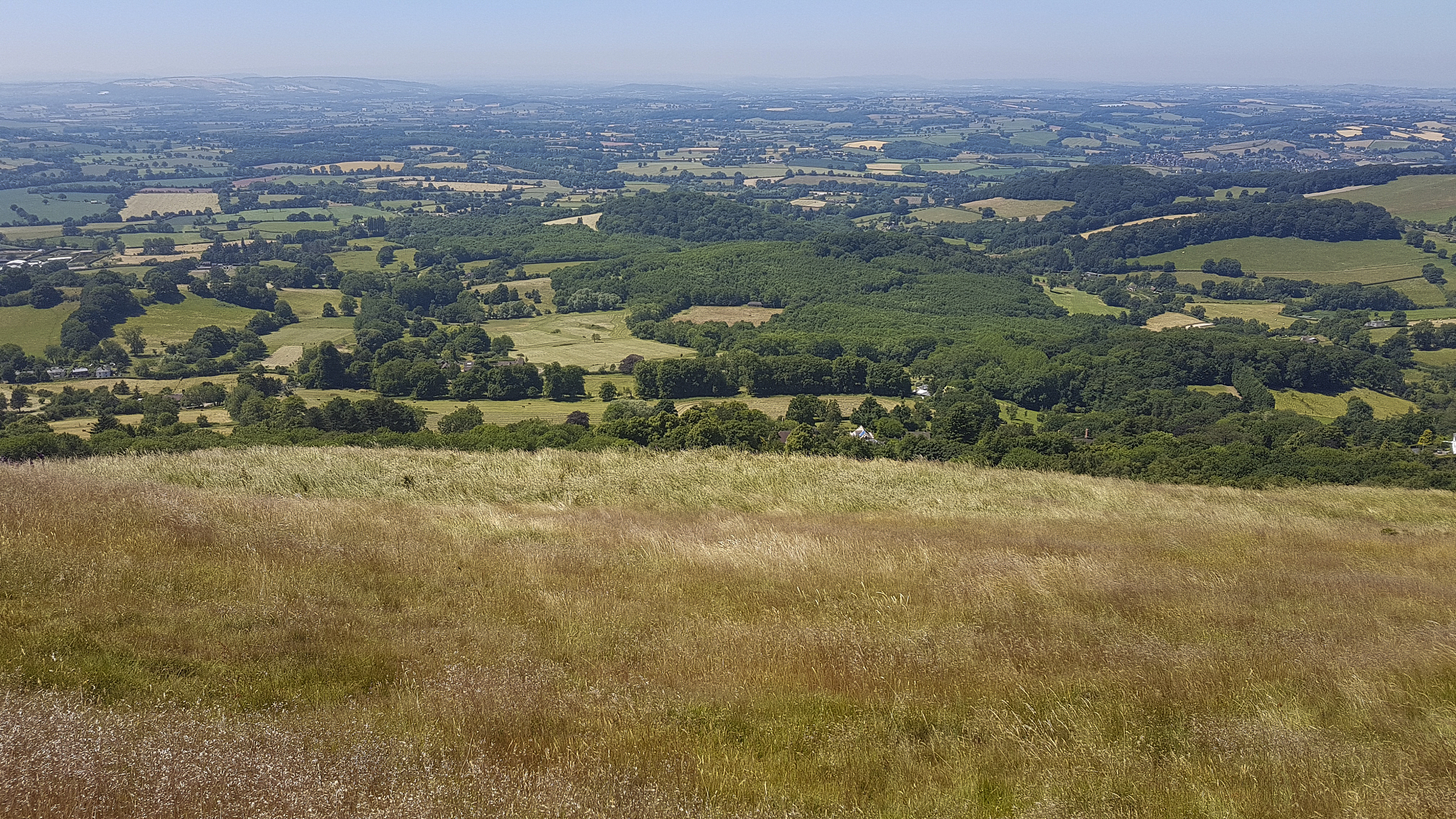 malvern hills	 malvern hills with view worcestershire england