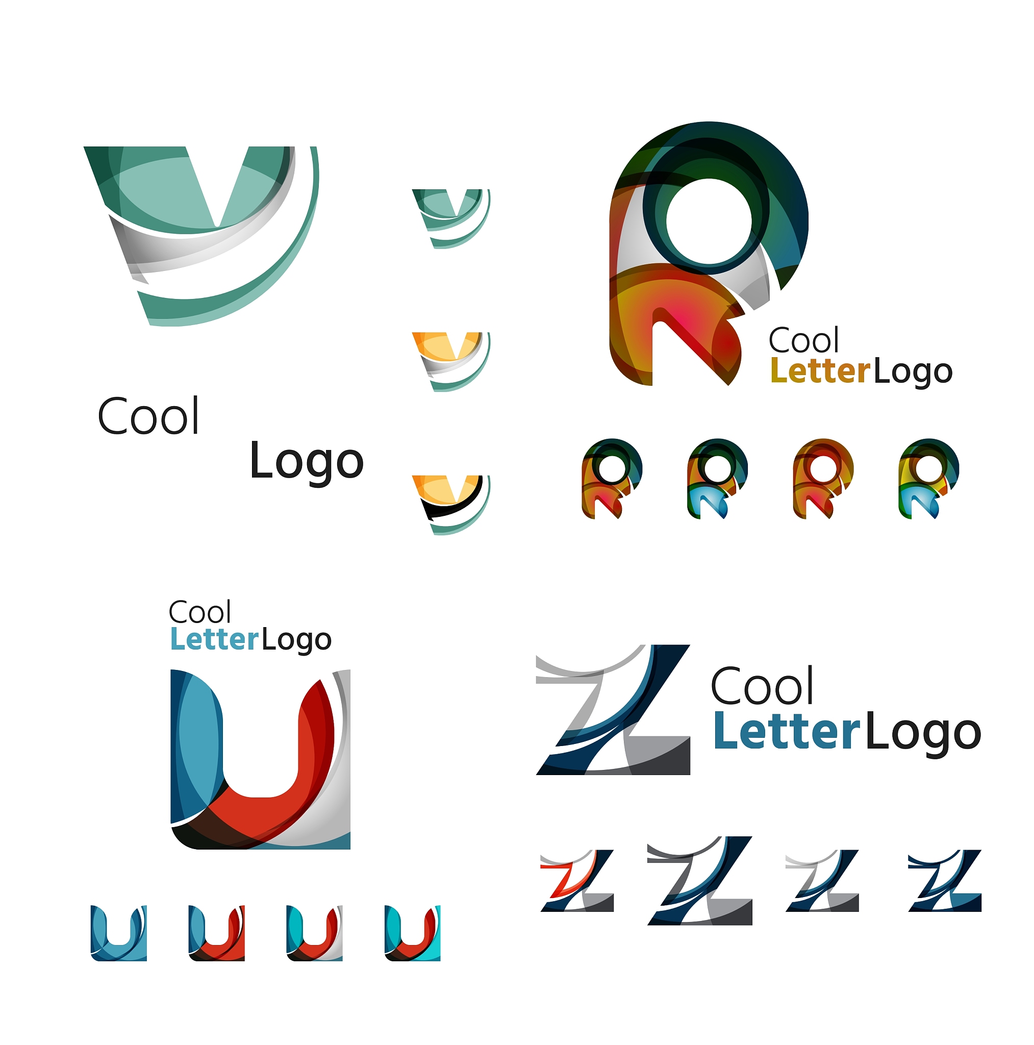 letter business emblem collection