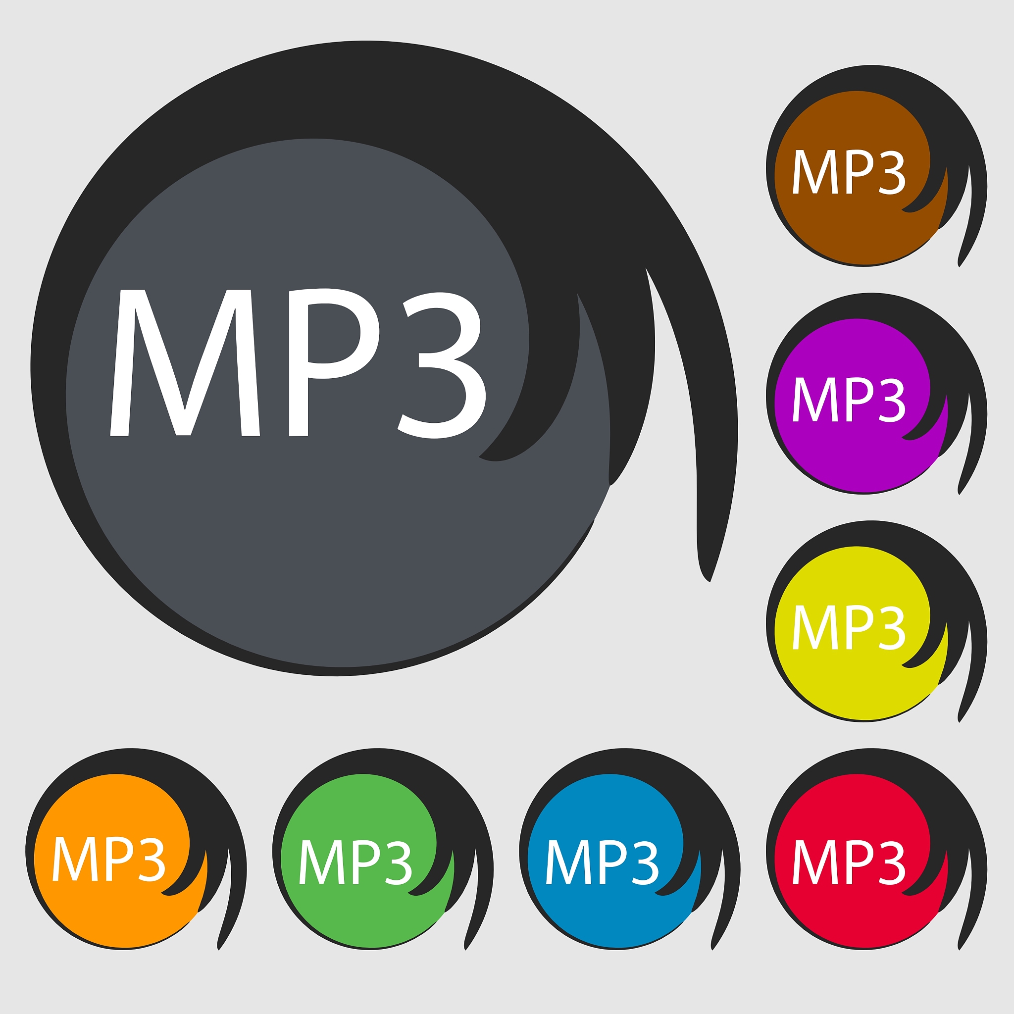 mp3 music format sign icon musical symbol symbols